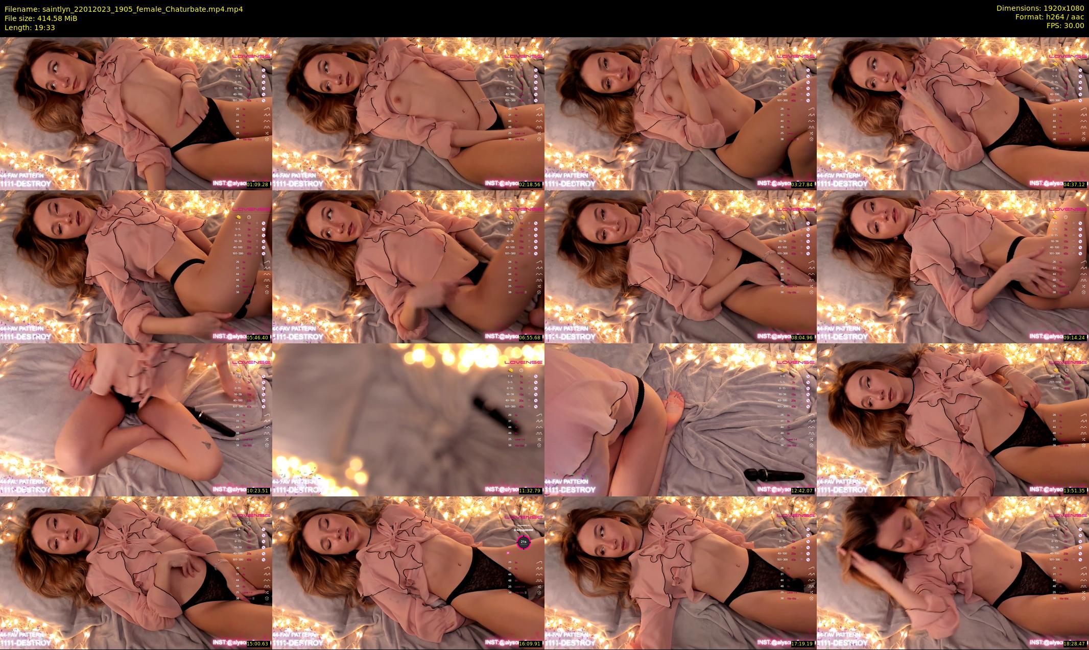saintlyn — 20 minute Chaturbate female cam show recording, 1080p, Jan 22, 2023
