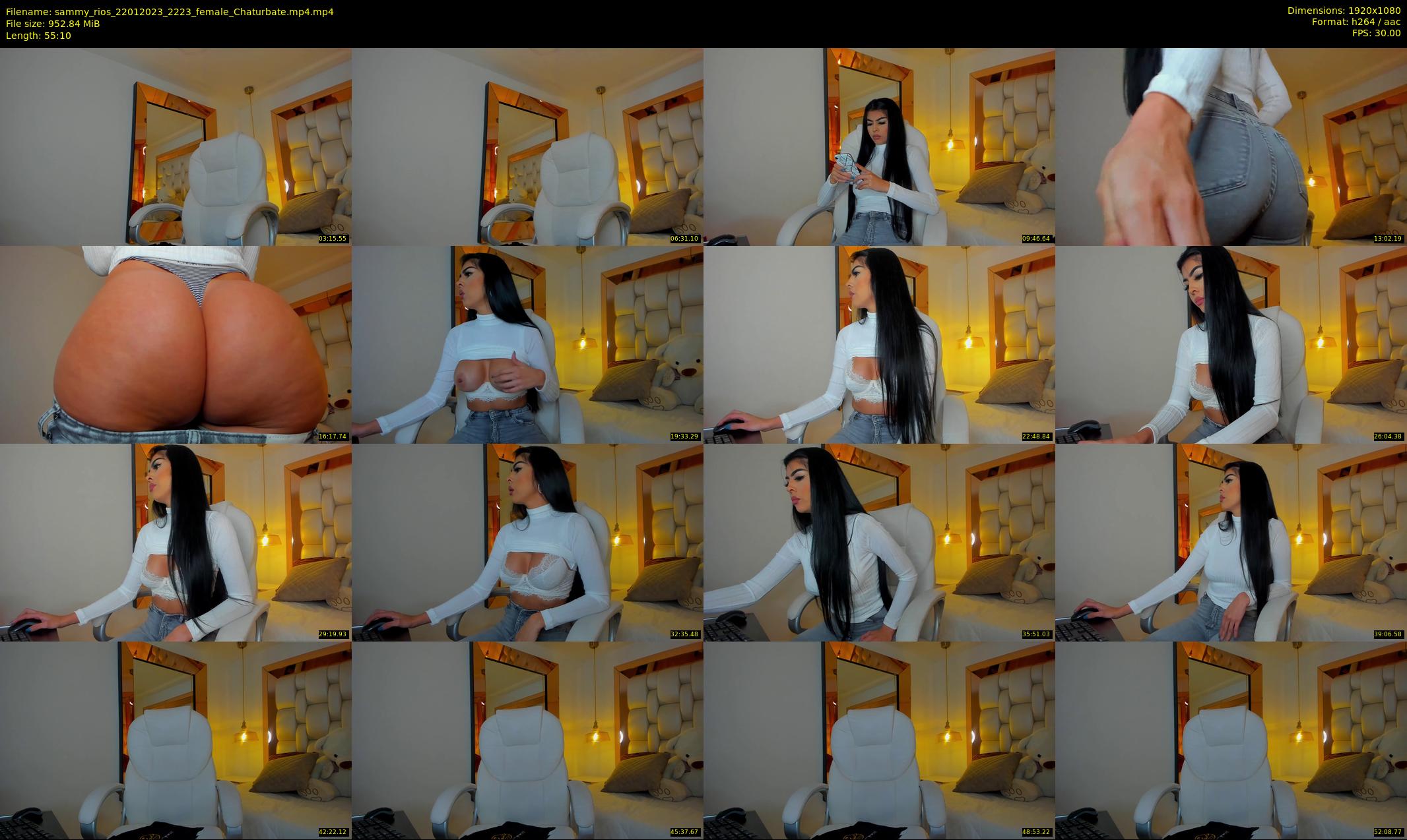 sammy_rios — 56 minute Chaturbate female cam show recording, 1080p, Jan 22, 2023