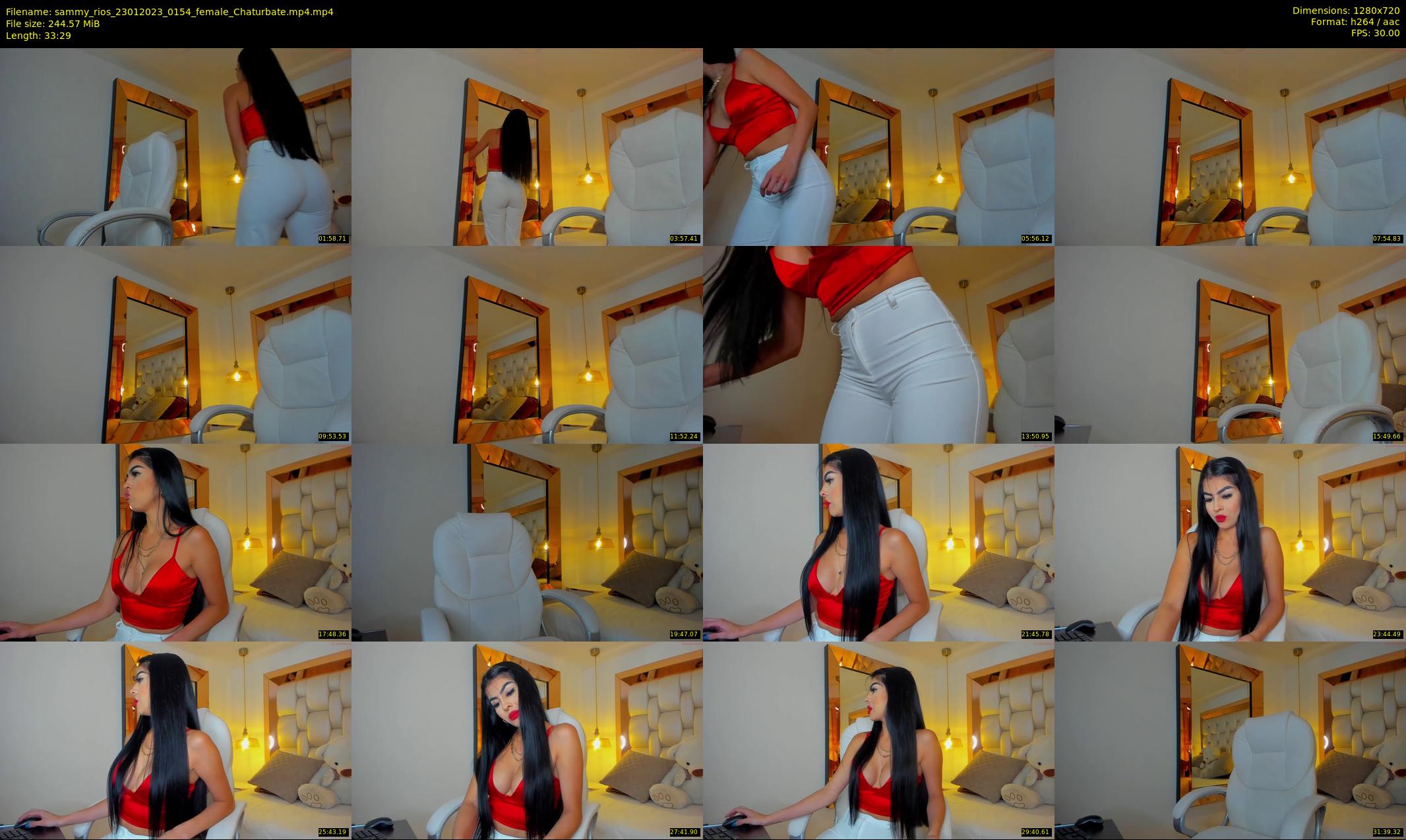 sammy_rios — 34 minute Chaturbate female cam show recording, 720p, Jan 23, 2023