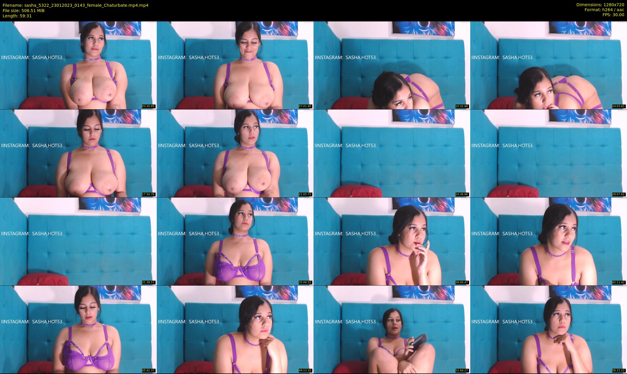 sasha_5322 — 60 minute Chaturbate female cam show recording, 720p, Jan 23, 2023
