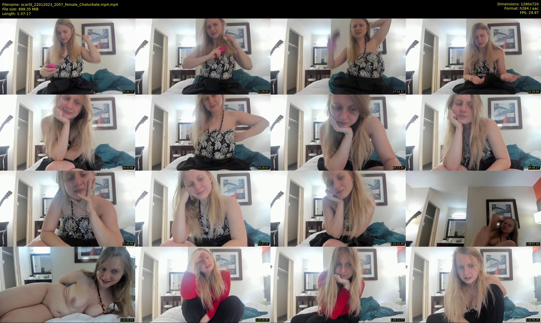 scartit — 98 minute Chaturbate female cam show recording, 720p, Jan 22, 2023