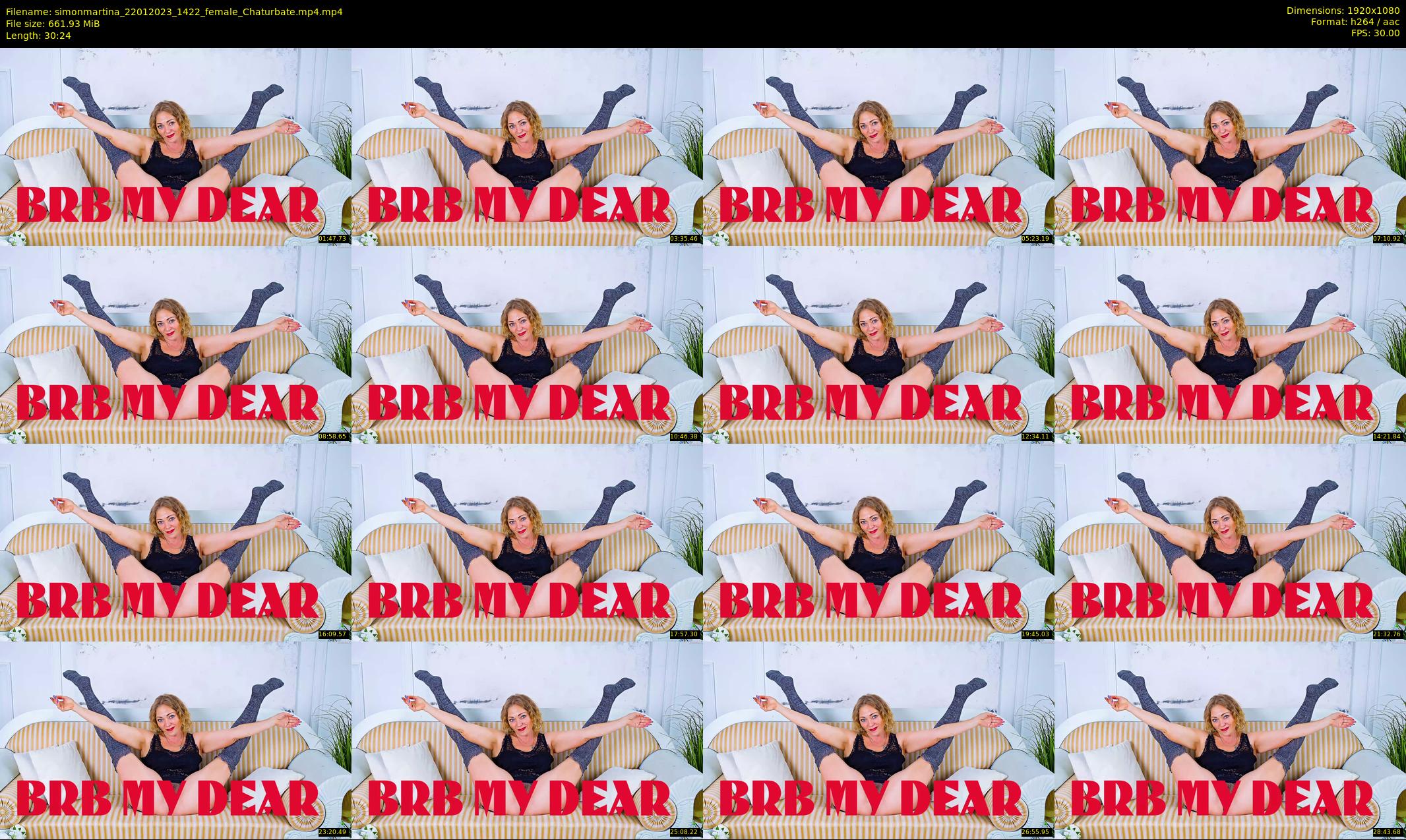 simonmartina — 31 minute Chaturbate female cam show recording, 1080p, Jan 22, 2023