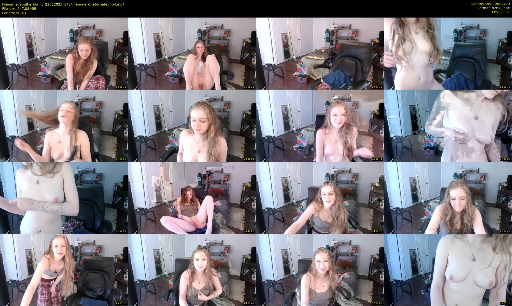 southerbunny — 59 minute Chaturbate female cam show recording, 720p, Jan 22, 2023