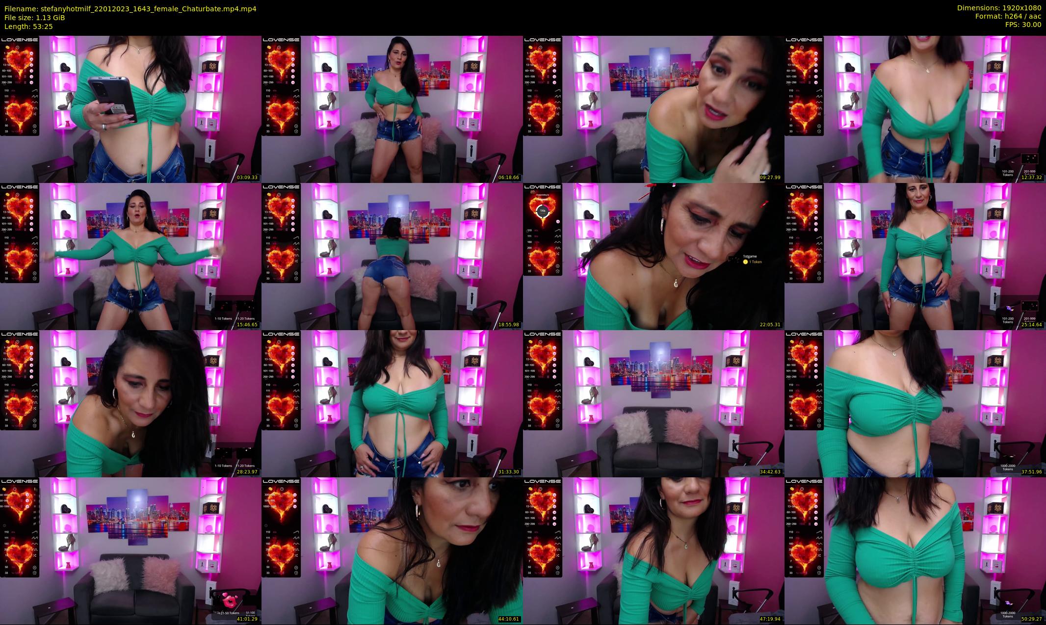 stefanyhotmilf — 54 minute Chaturbate female cam show recording, 1080p, Jan 22, 2023