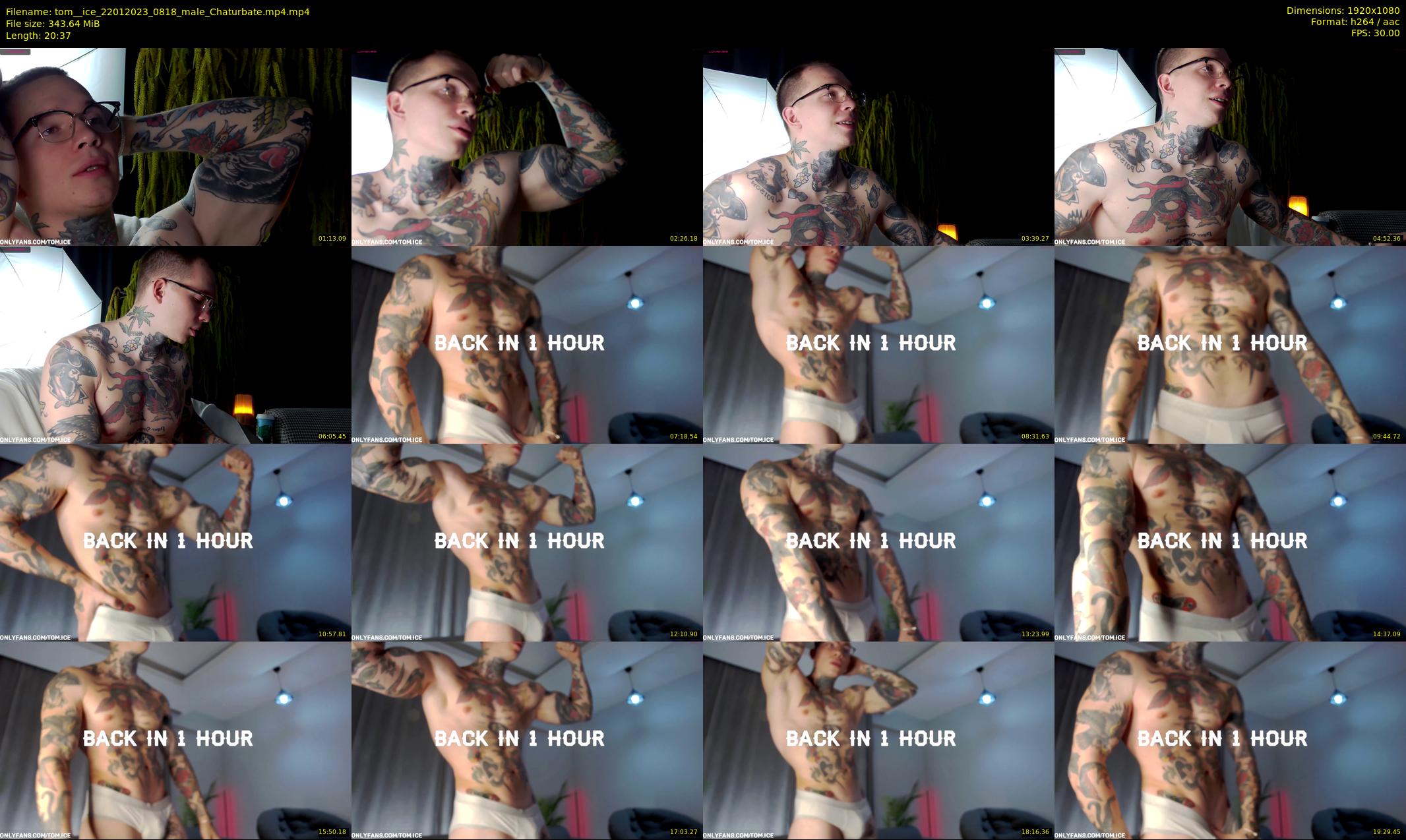 tom__ice — 21 minute Chaturbate male cam show recording, 1080p, Jan 22, 2023