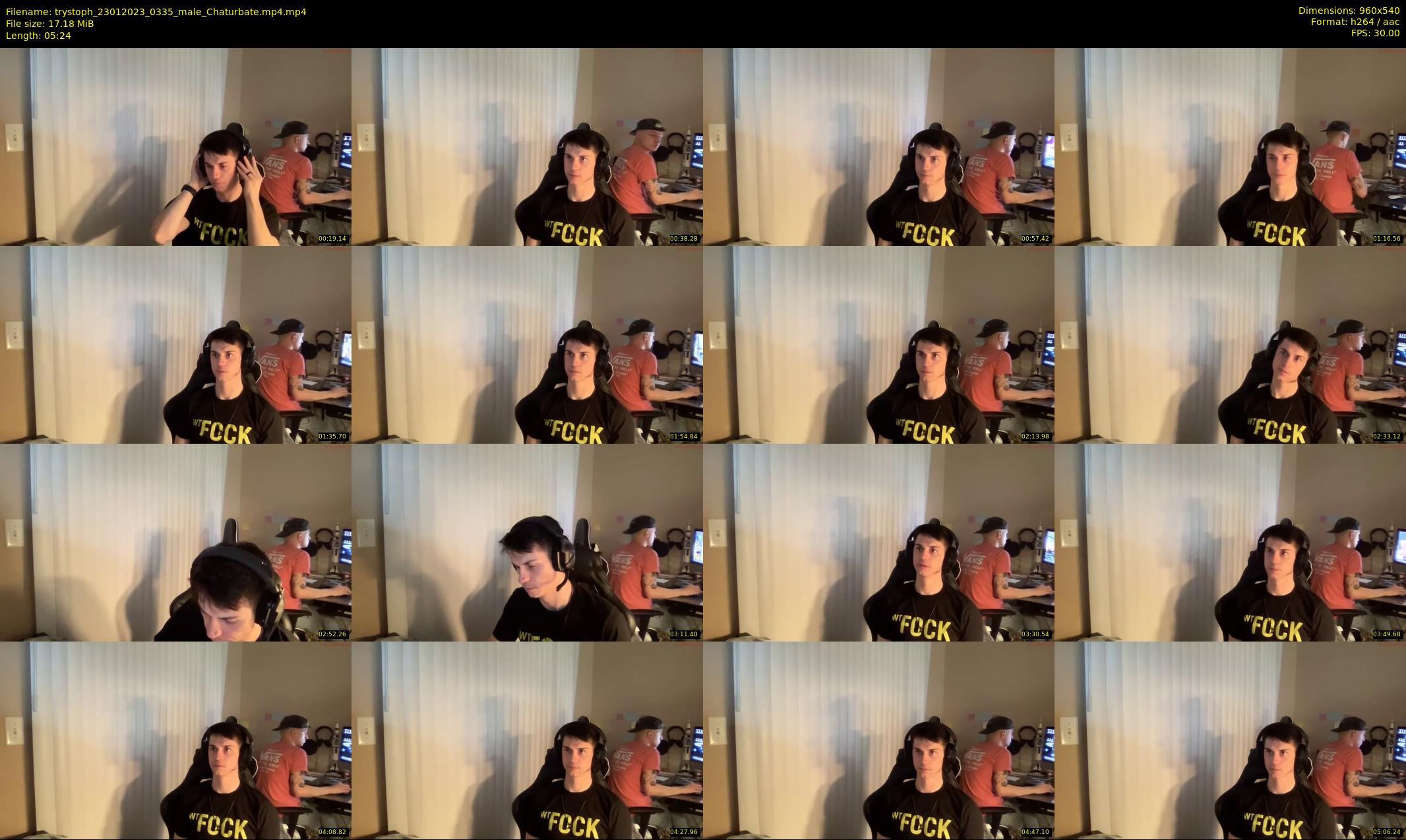 trystoph — 6 minute Chaturbate male cam show recording, 480p, Jan 23, 2023