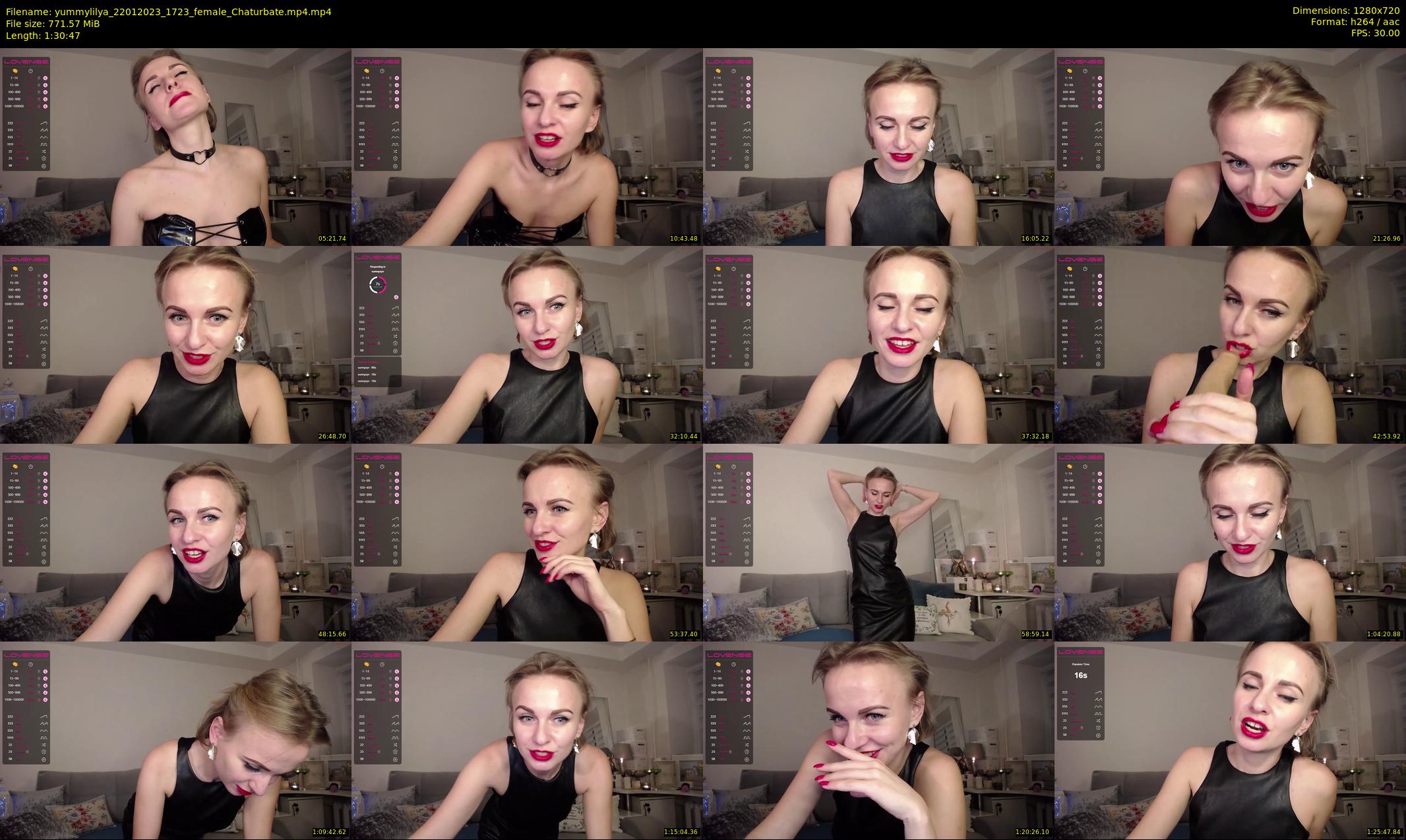 yummylilya — 91 minute Chaturbate female cam show recording, 720p, Jan 22, 2023
