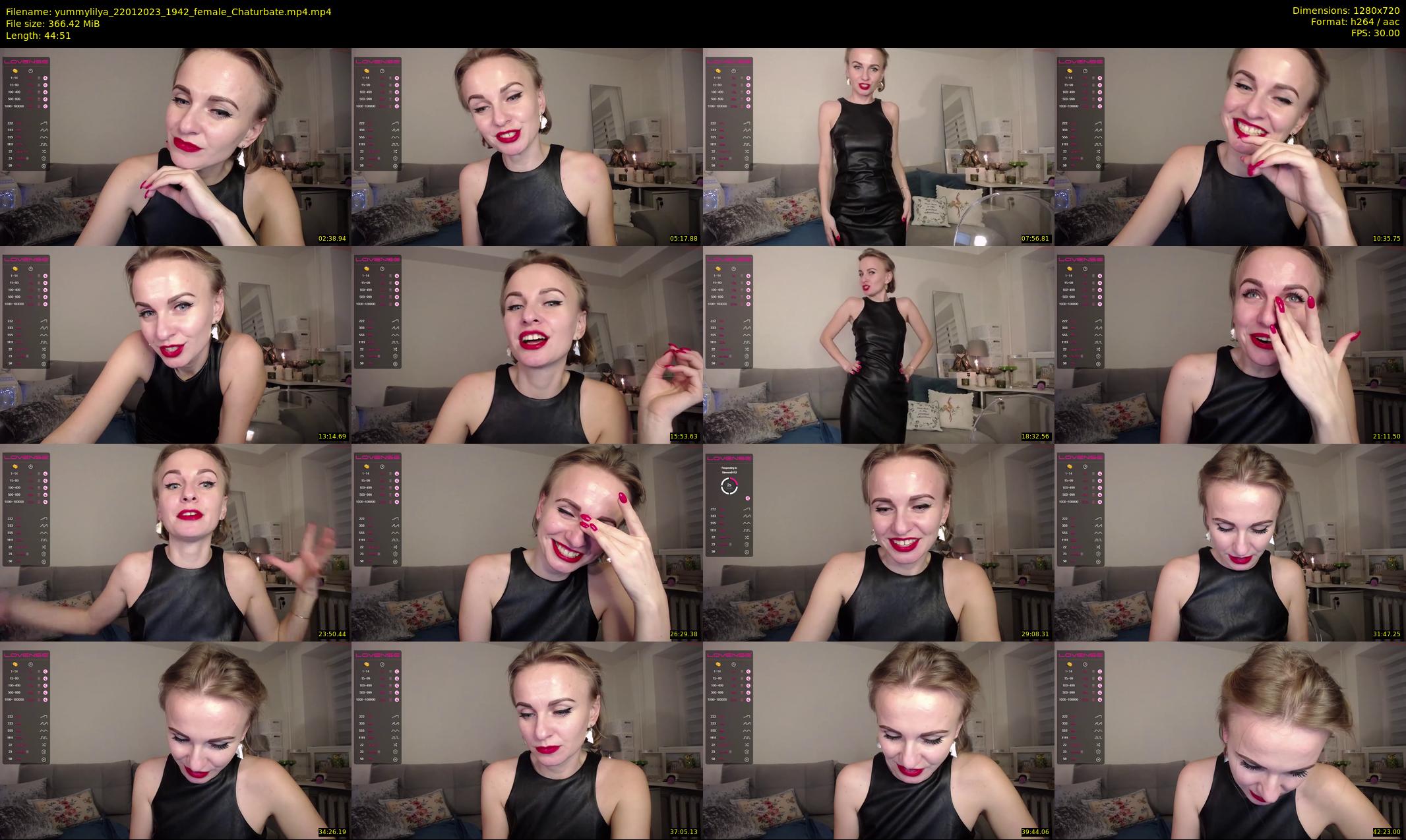 yummylilya — 45 minute Chaturbate female cam show recording, 720p, Jan 22, 2023