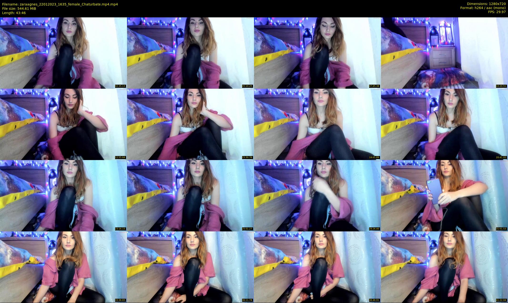 zaraagnes — 44 minute Chaturbate female cam show recording, 720p, Jan 22, 2023