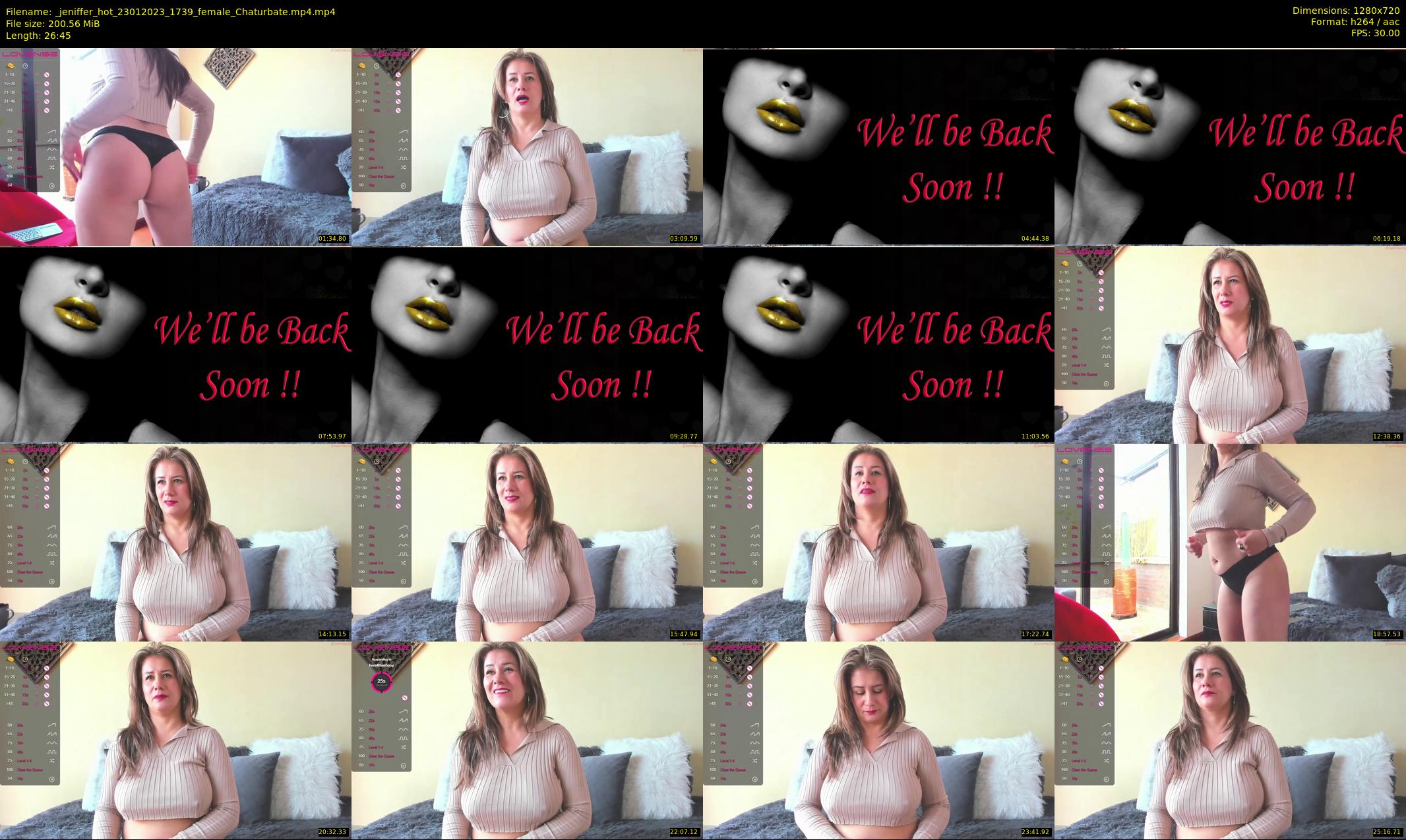 _jeniffer_hot — 27 minute Chaturbate female cam show recording, 720p, Jan 23, 2023