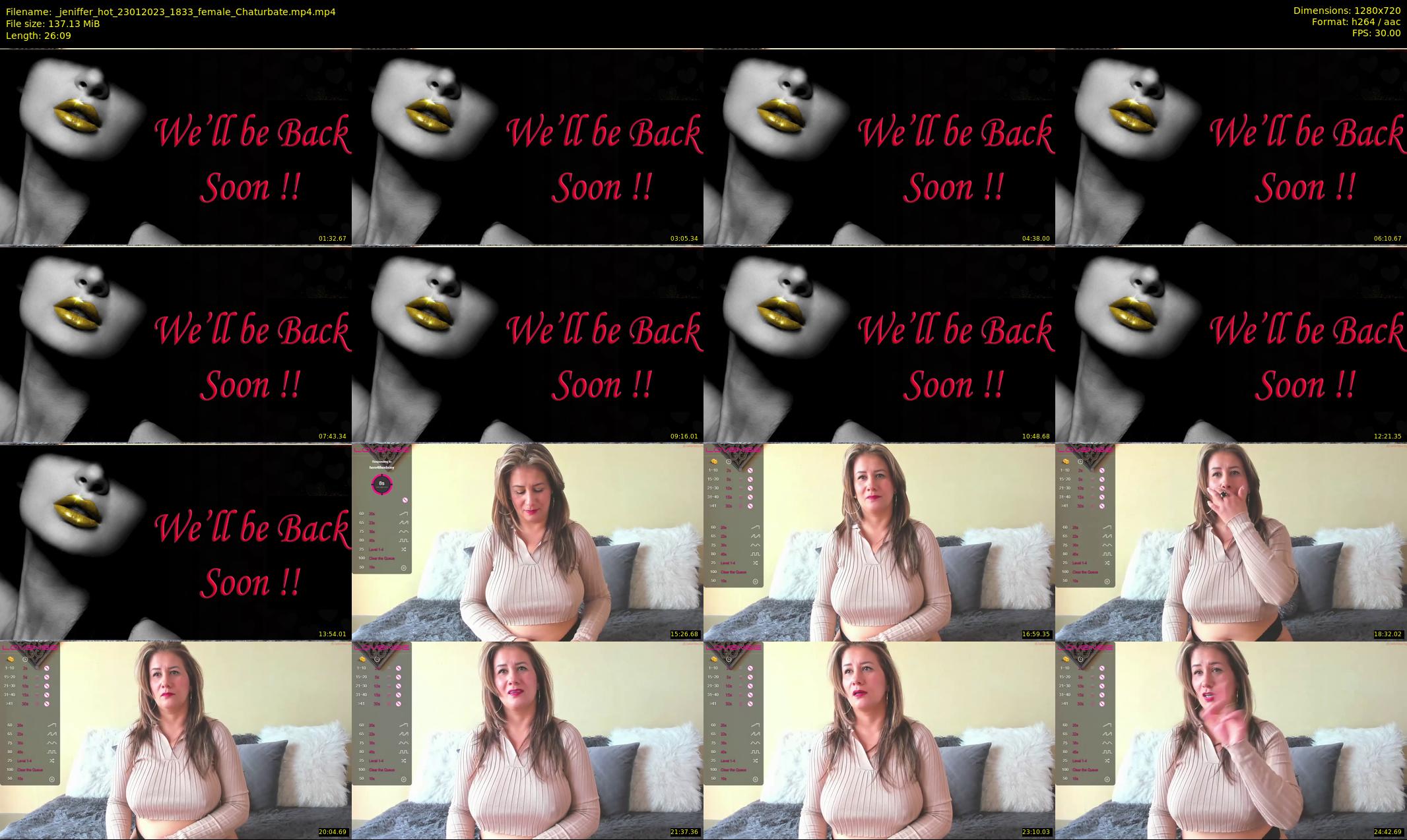 _jeniffer_hot — 27 minute Chaturbate female cam show recording, 720p, Jan 23, 2023