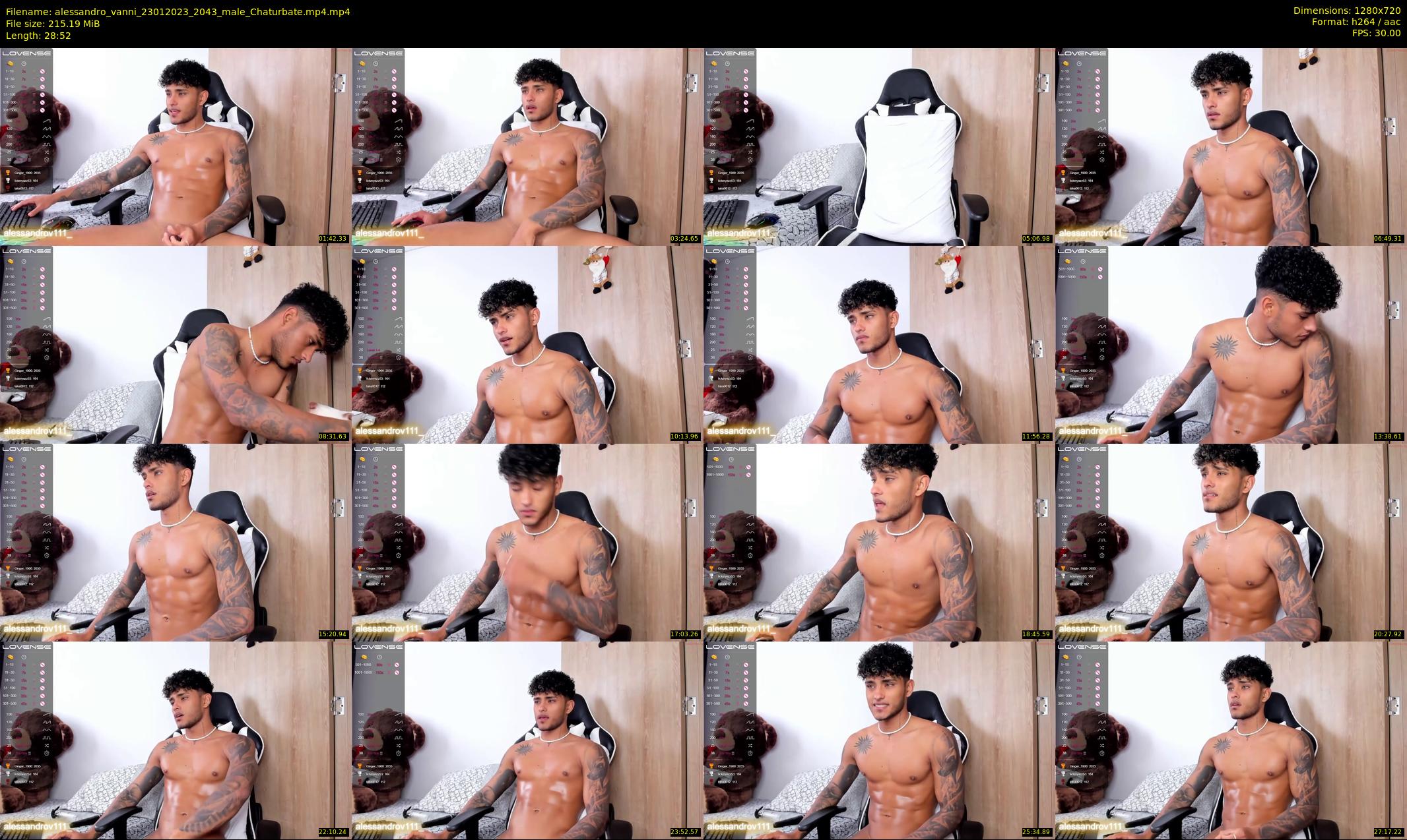 alessandro_vanni — 29 minute Chaturbate male cam show recording, 720p, Jan 23, 2023