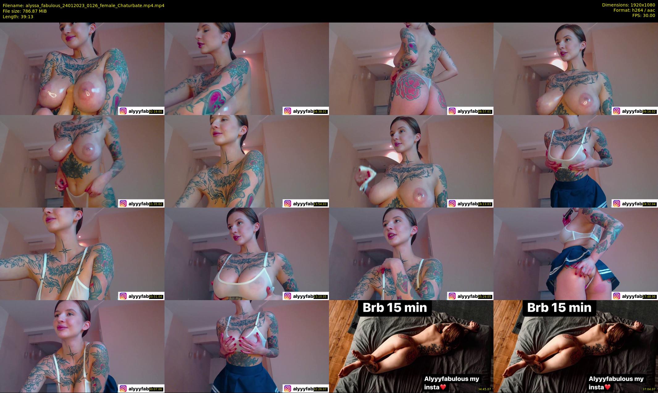 alyssa_fabulous — 40 minute Chaturbate female cam show recording, 1080p, Jan 24, 2023