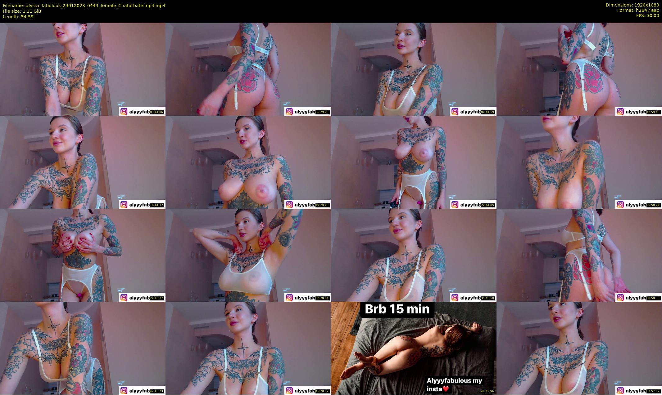 alyssa_fabulous — 55 minute Chaturbate female cam show recording, 1080p, Jan 24, 2023