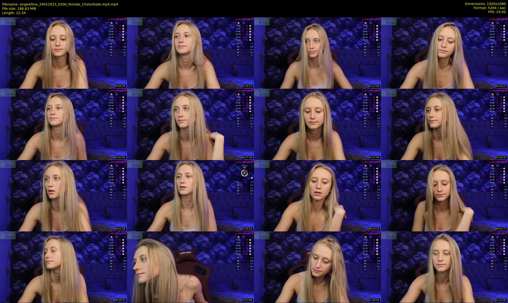 angeellina — 13 minute Chaturbate female cam show recording, 1080p, Jan 24, 2023