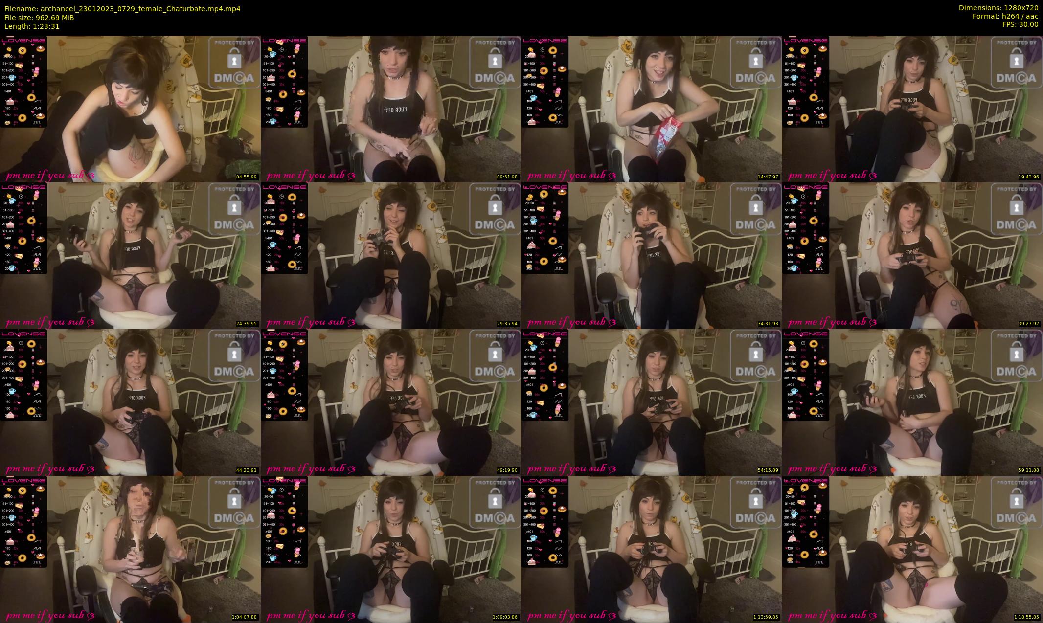 archancel — 84 minute Chaturbate female cam show recording, 720p, Jan 23, 2023