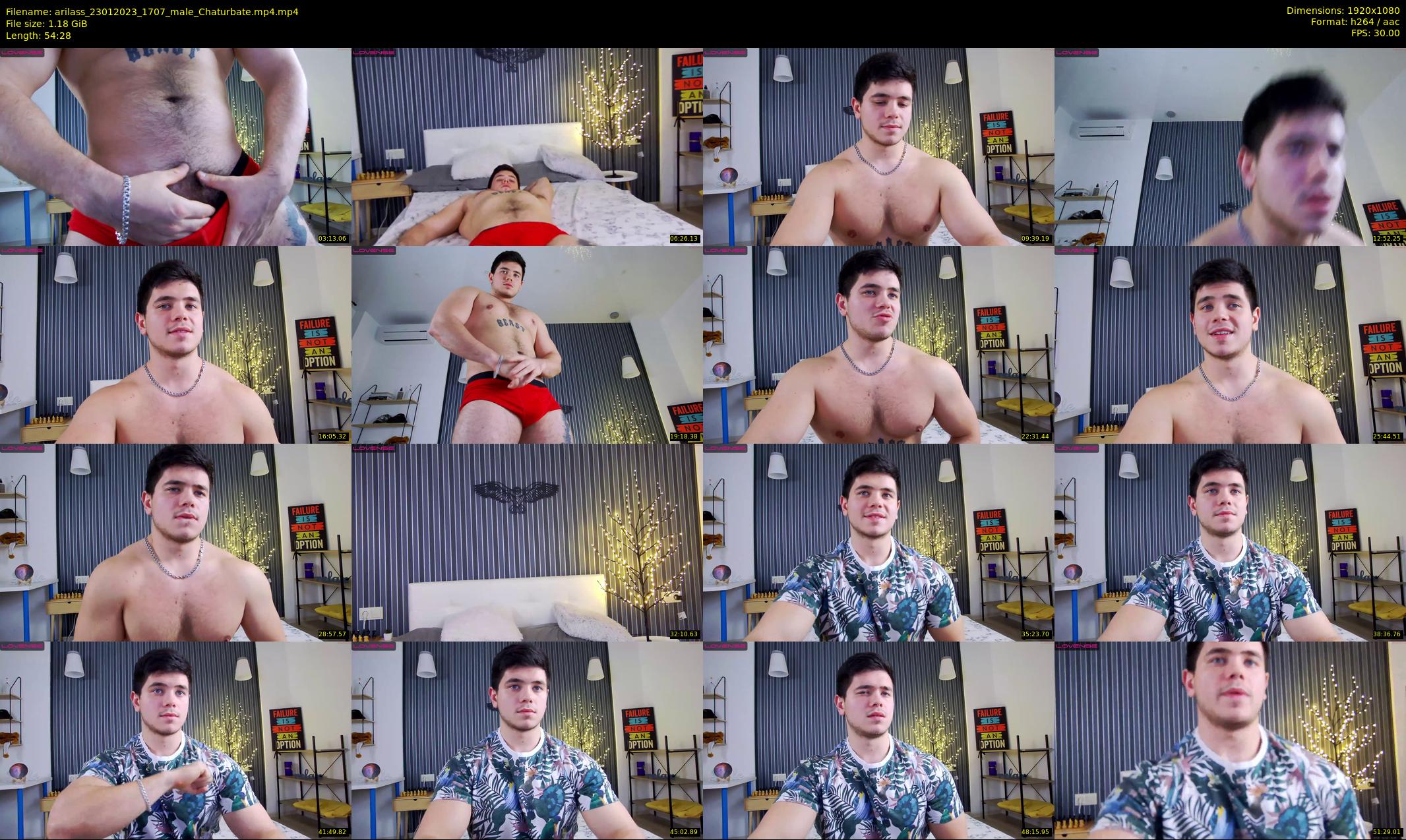 arilass — 55 minute Chaturbate male cam show recording, 1080p, Jan 23, 2023