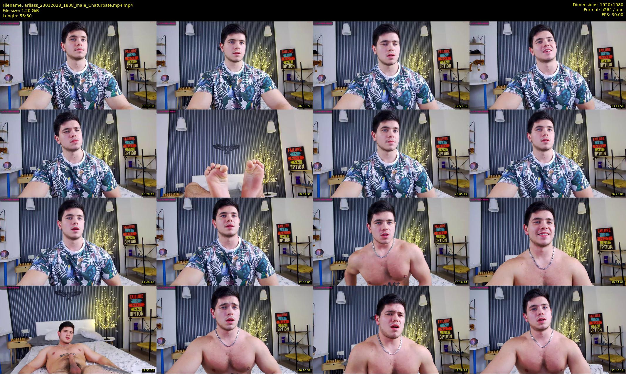 arilass — 56 minute Chaturbate male cam show recording, 1080p, Jan 23, 2023