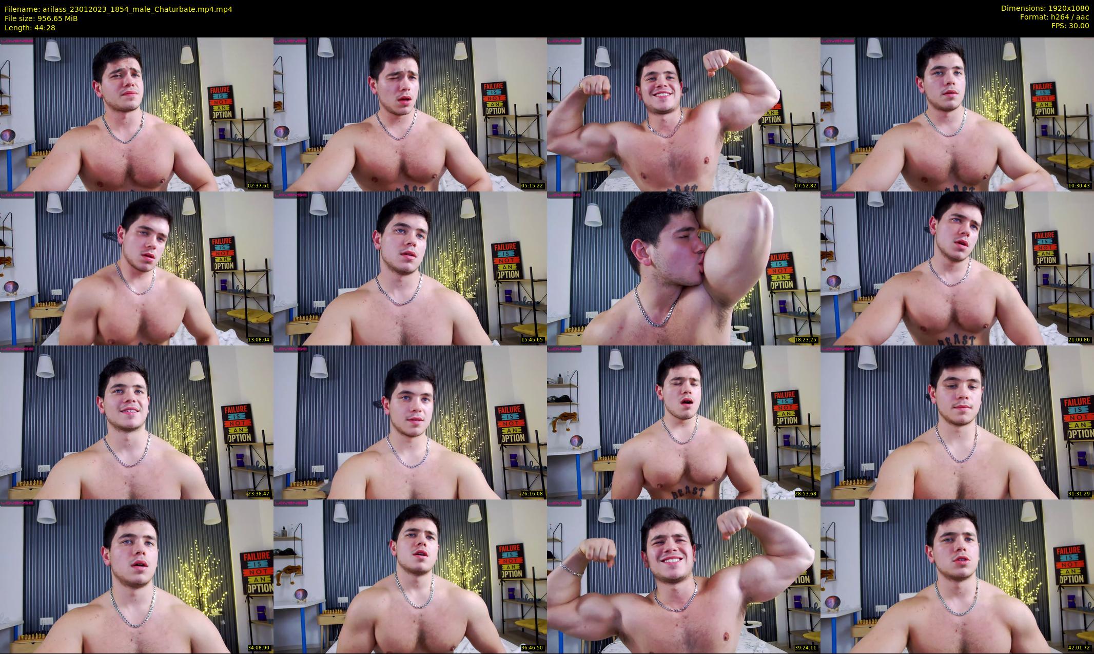 arilass — 45 minute Chaturbate male cam show recording, 1080p, Jan 23, 2023