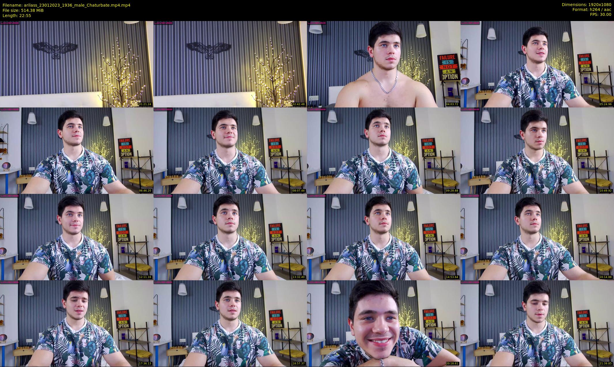 arilass — 23 minute Chaturbate male cam show recording, 1080p, Jan 23, 2023