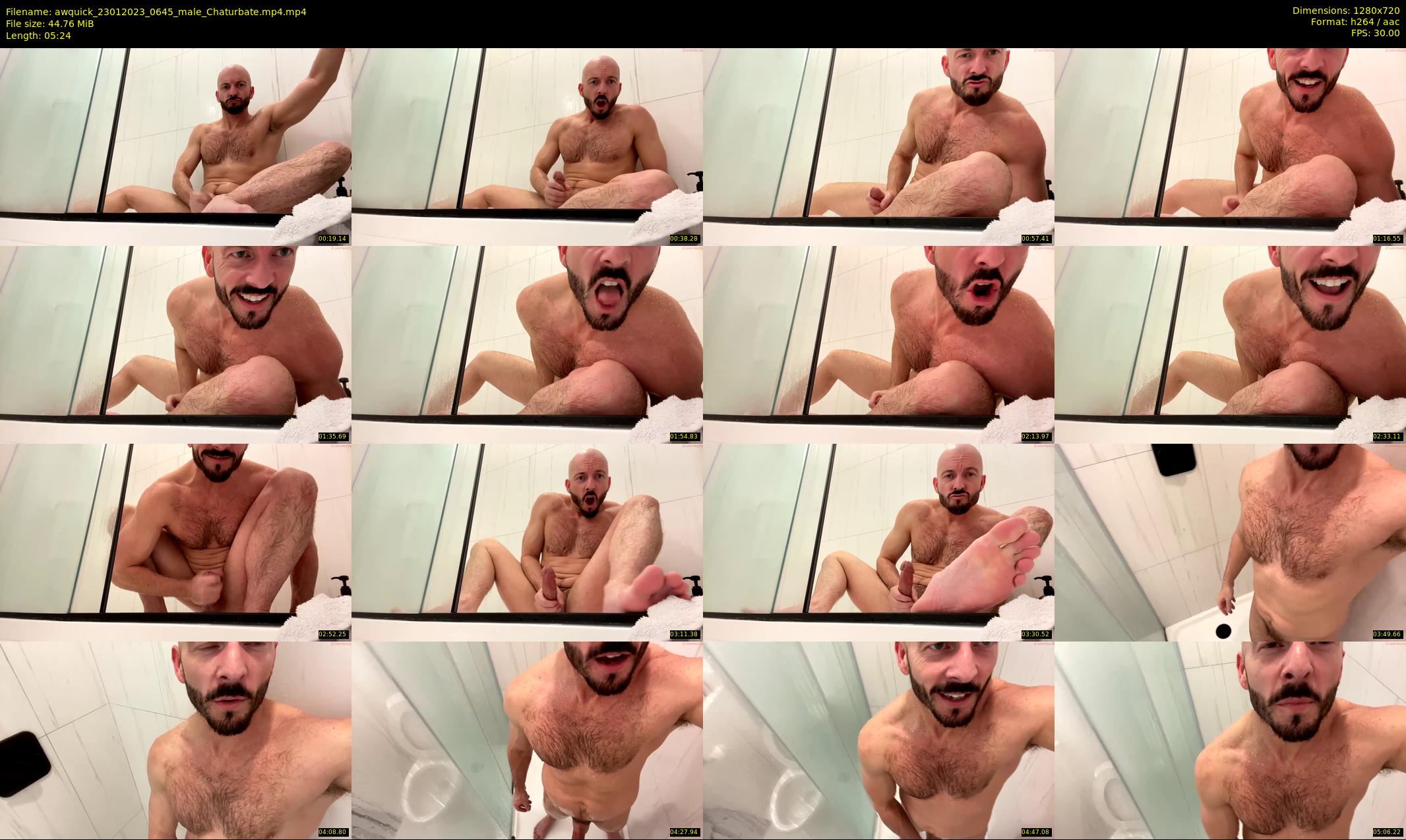 awquick — 6 minute Chaturbate male cam show recording, 720p, Jan 23, 2023