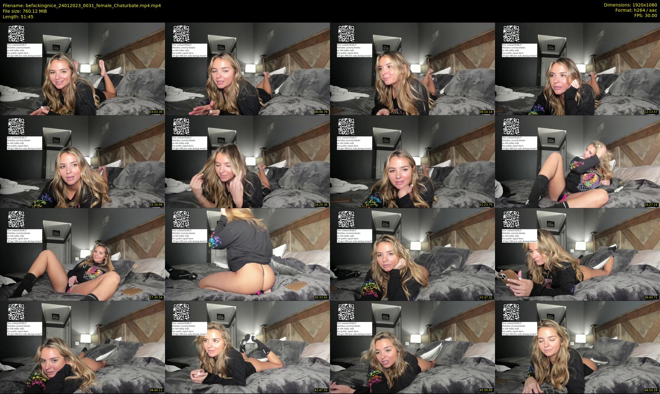 befxckingnice — 52 minute Chaturbate female cam show recording, 1080p, Jan 24, 2023