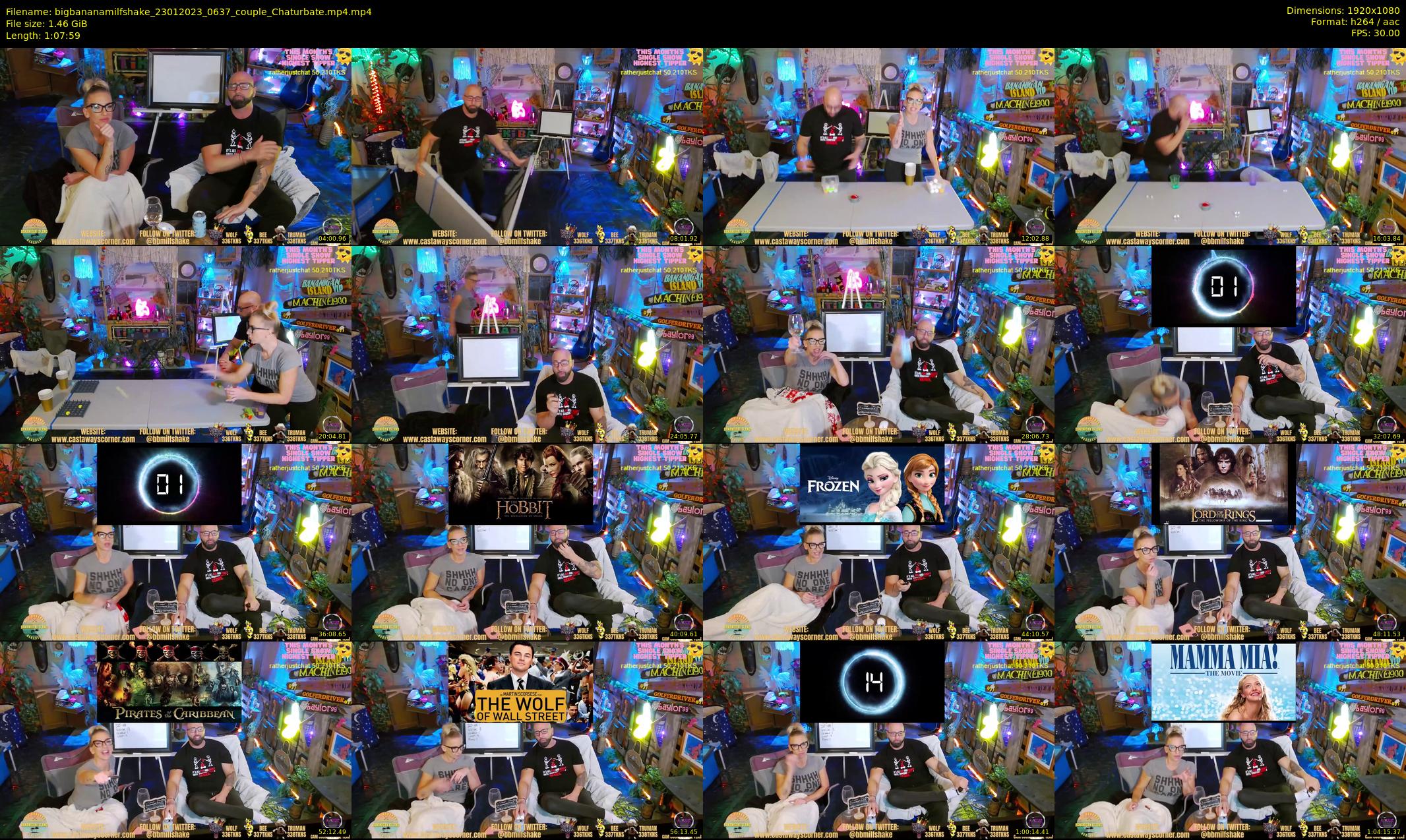 bigbananamilfshake — 68 minute Chaturbate couple cam show recording, 1080p, Jan 23, 2023