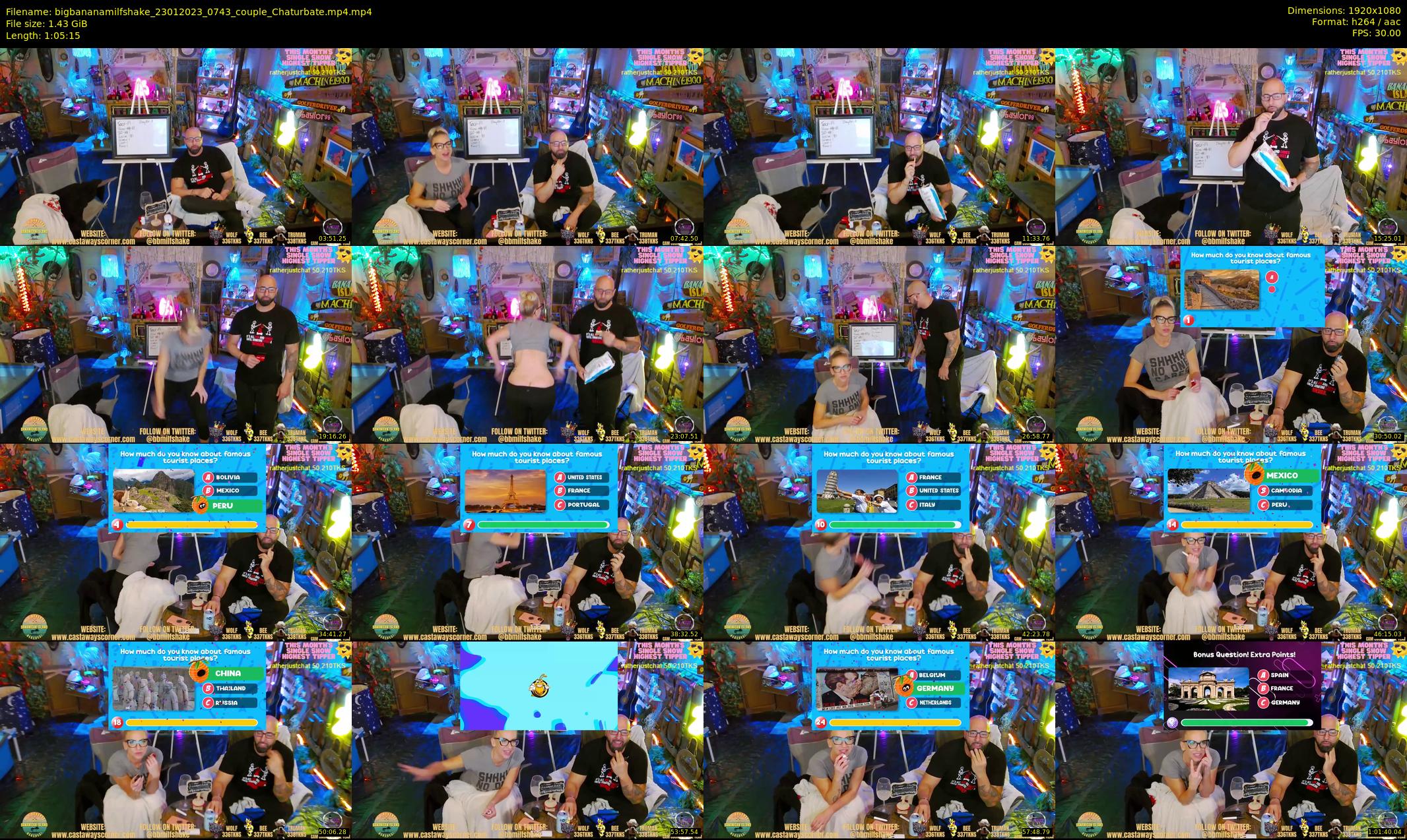 bigbananamilfshake — 66 minute Chaturbate couple cam show recording, 1080p, Jan 23, 2023
