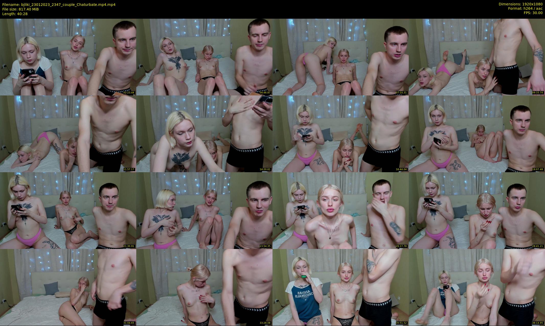 bjliki — 41 minute Chaturbate couple cam show recording, 1080p, Jan 23, 2023