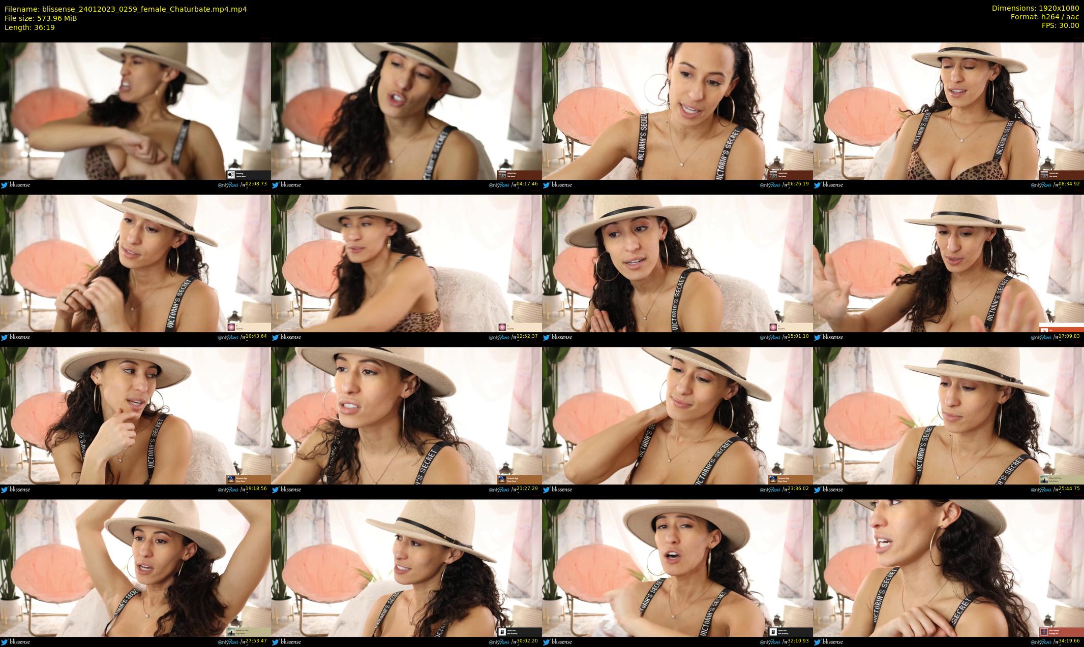 blissense — 37 minute Chaturbate female cam show recording, 1080p, Jan 24, 2023