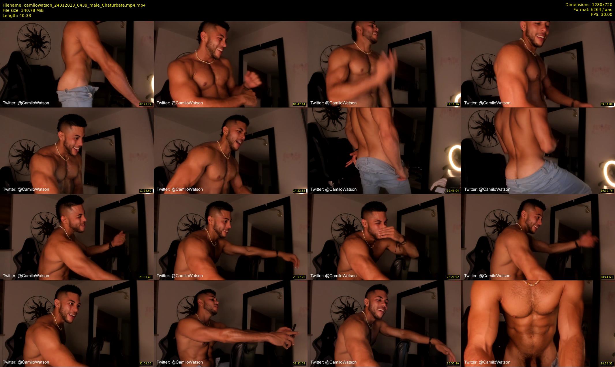 camilowatson — 41 minute Chaturbate male cam show recording, 720p, Jan 24, 2023
