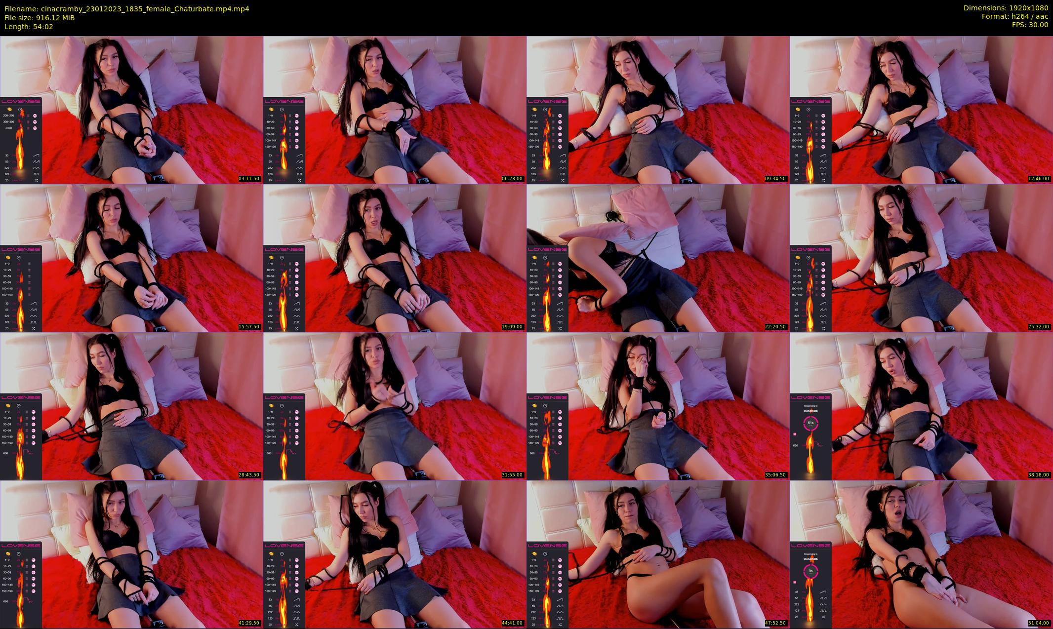 cinacramby — 55 minute Chaturbate female cam show recording, 1080p, Jan 23, 2023