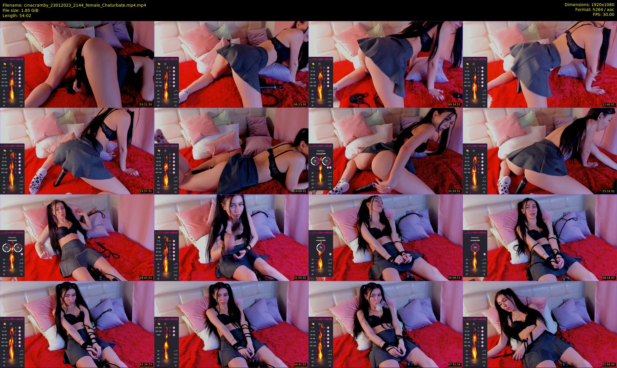 cinacramby — 55 minute Chaturbate female cam show recording, 1080p, Jan 23, 2023