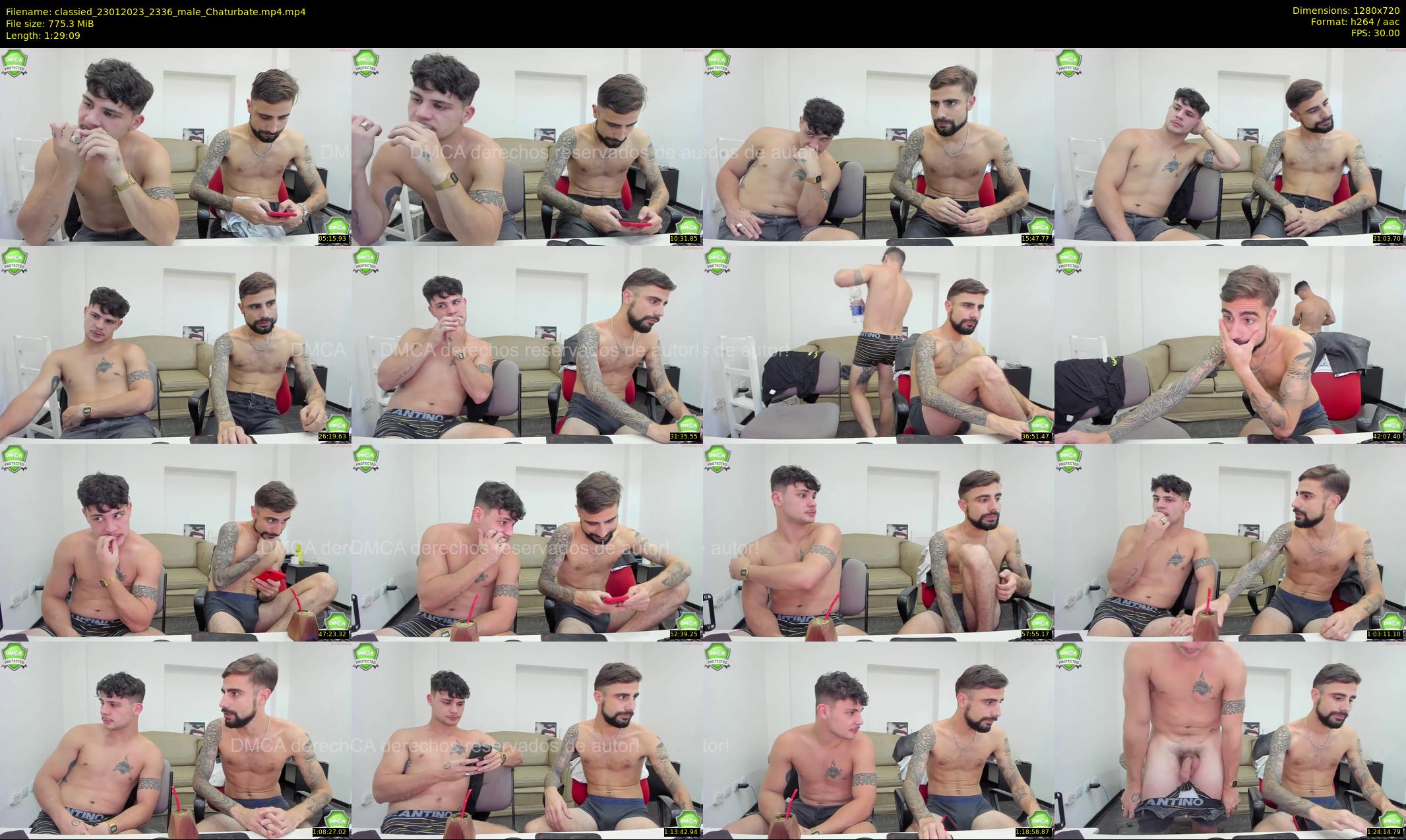 classied — 90 minute Chaturbate male cam show recording, 720p, Jan 23, 2023