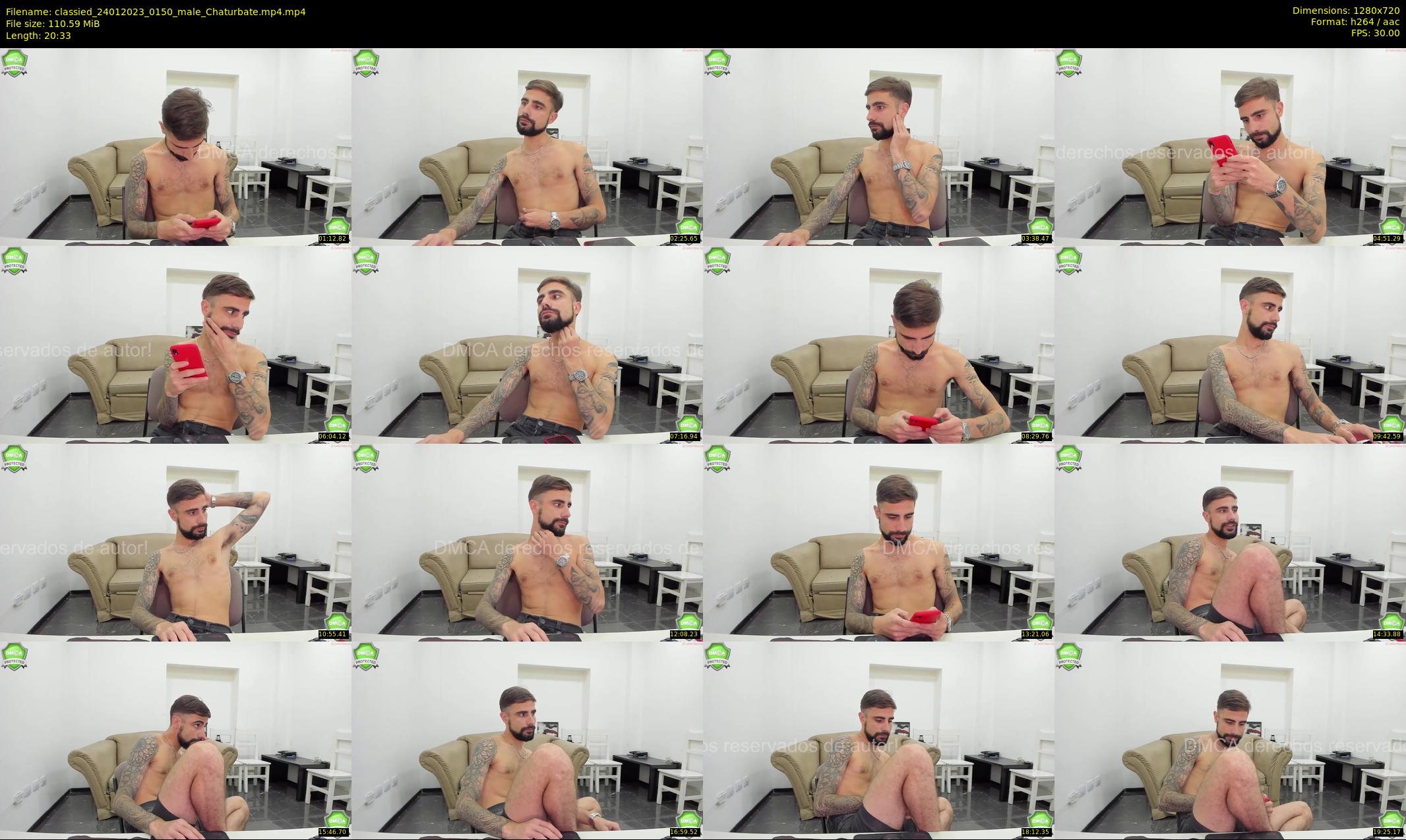 classied — 21 minute Chaturbate male cam show recording, 720p, Jan 24, 2023