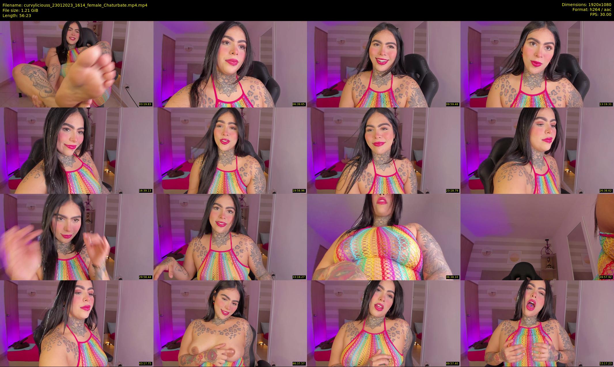 curvyliciouss — 57 minute Chaturbate female cam show recording, 1080p, Jan 23, 2023