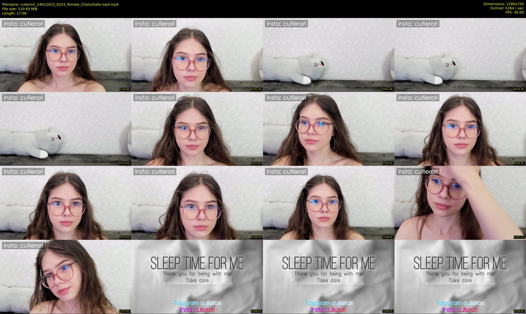 cutierori — 18 minute Chaturbate female cam show recording, 720p, Jan 24, 2023