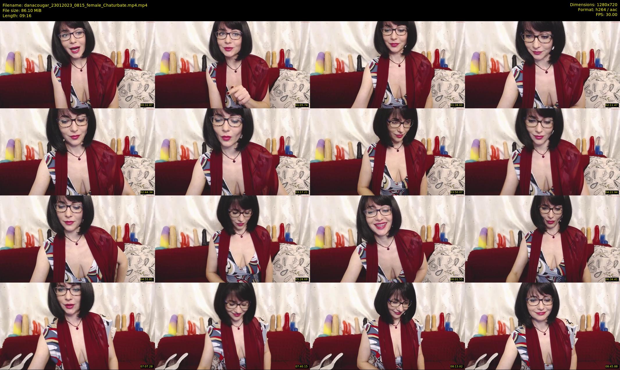 danacougar — 10 minute Chaturbate female cam show recording, 720p, Jan 23, 2023
