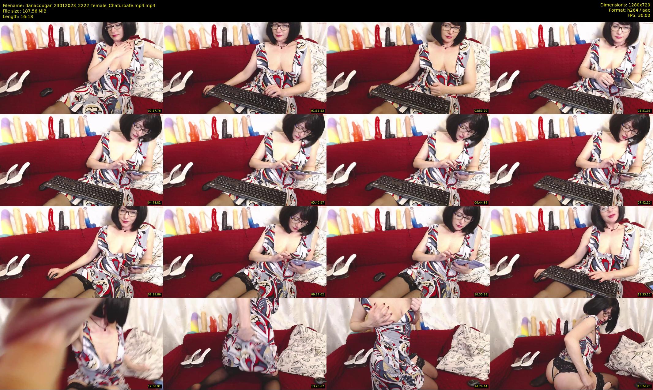 danacougar — 17 minute Chaturbate female cam show recording, 720p, Jan 23, 2023