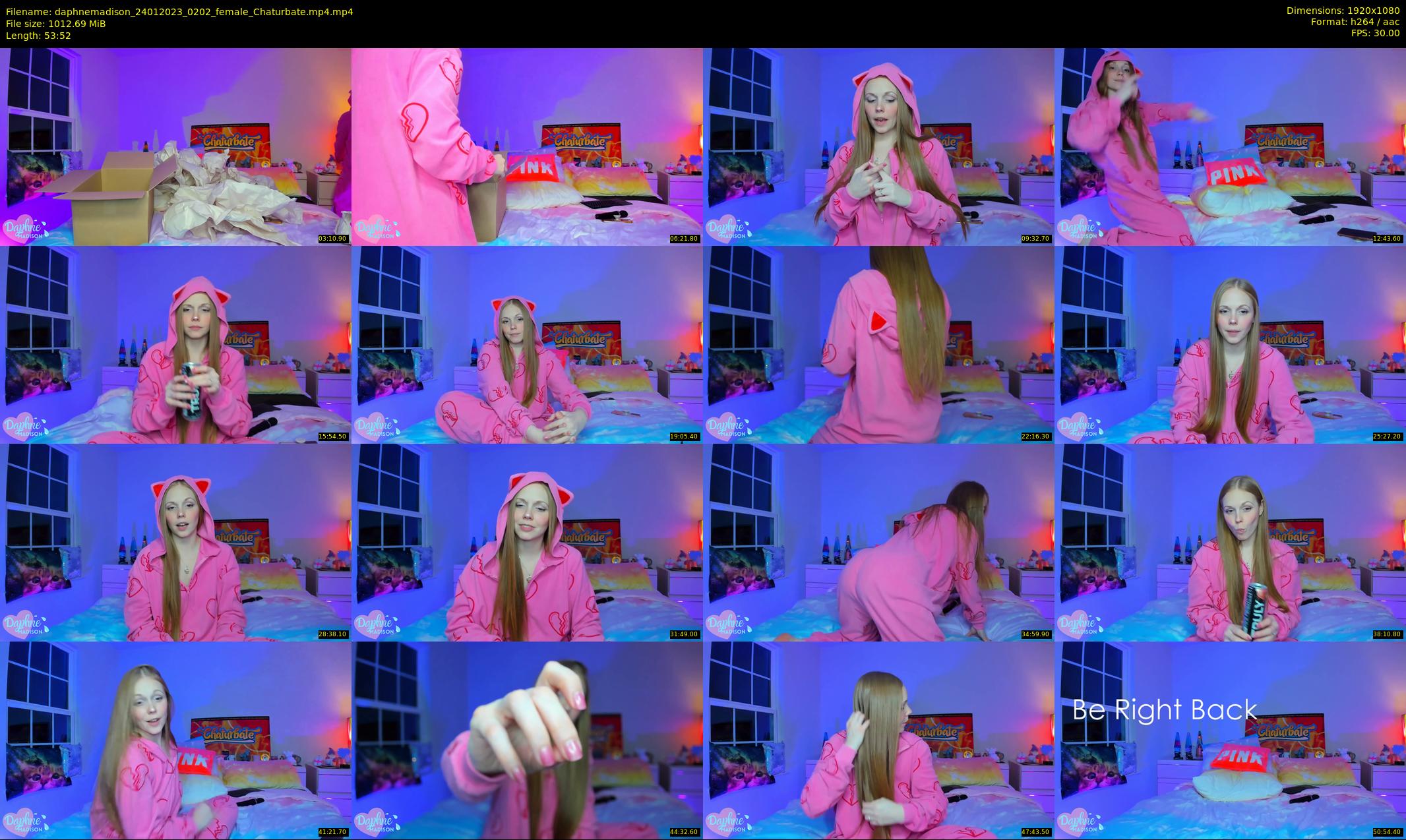 daphnemadison — 54 minute Chaturbate couple cam show recording, 1080p, Jan 24, 2023