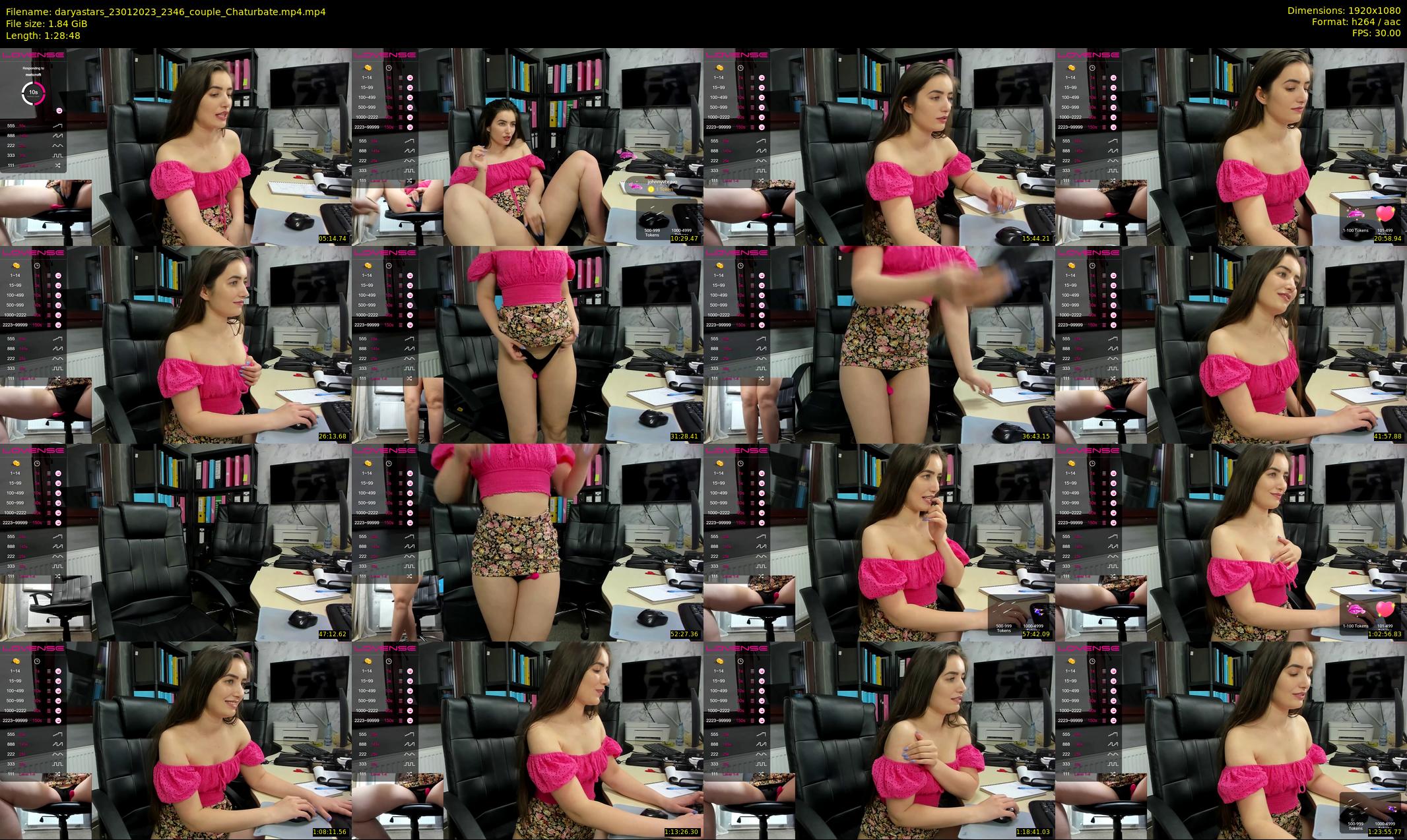 daryastars — 89 minute Chaturbate couple cam show recording, 1080p, Jan 23, 2023