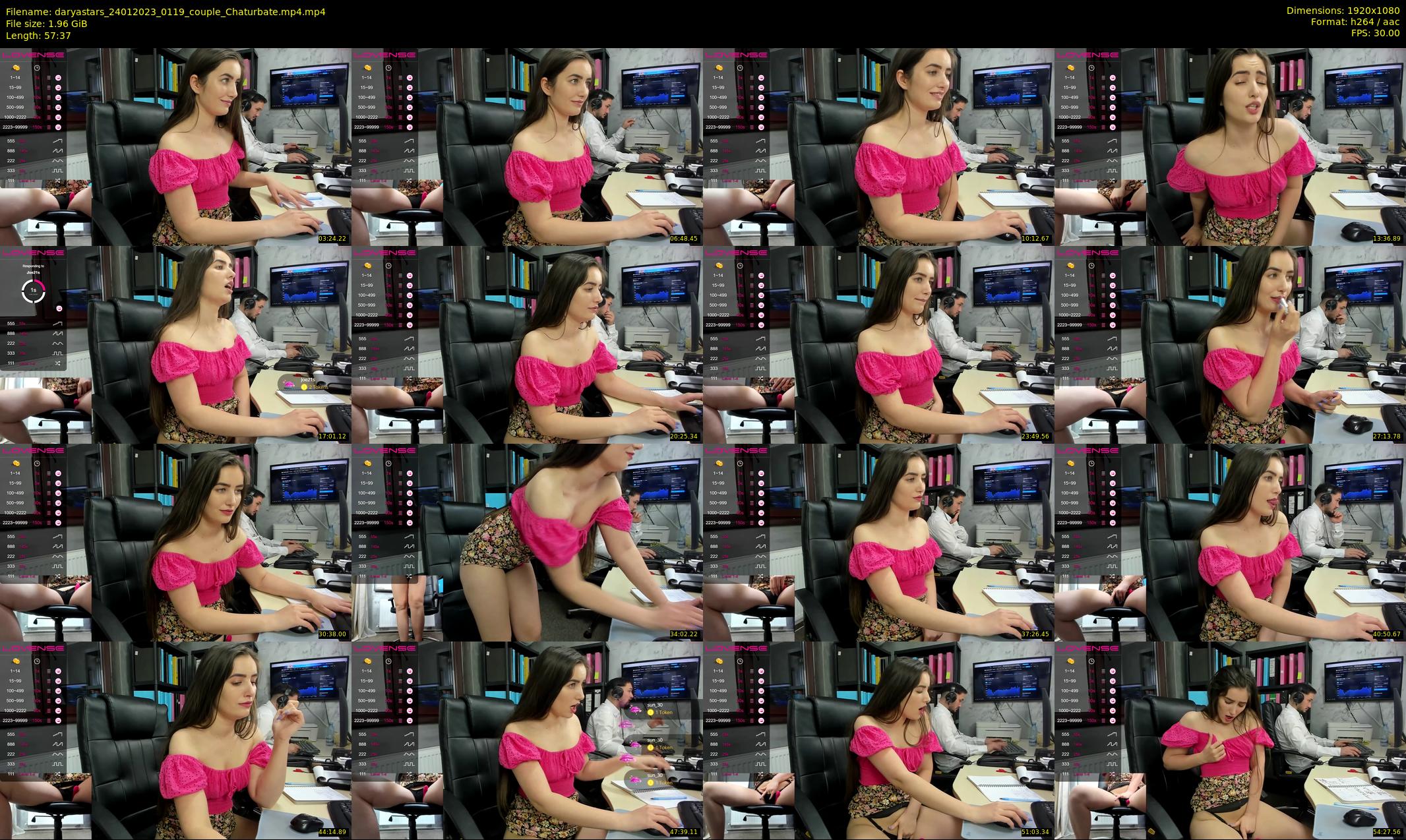 daryastars — 58 minute Chaturbate couple cam show recording, 1080p, Jan 24, 2023