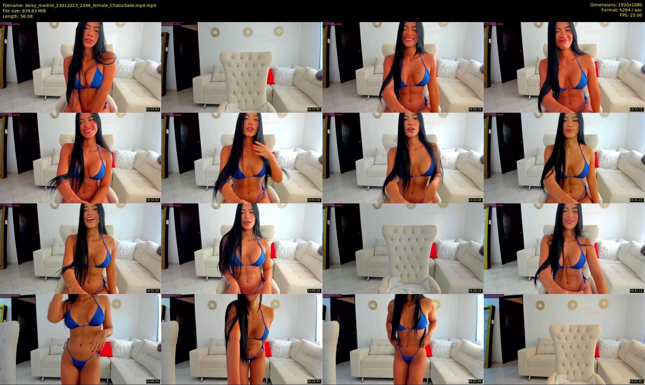 deisy_madrid — 57 minute Chaturbate female cam show recording, 1080p, Jan 23, 2023