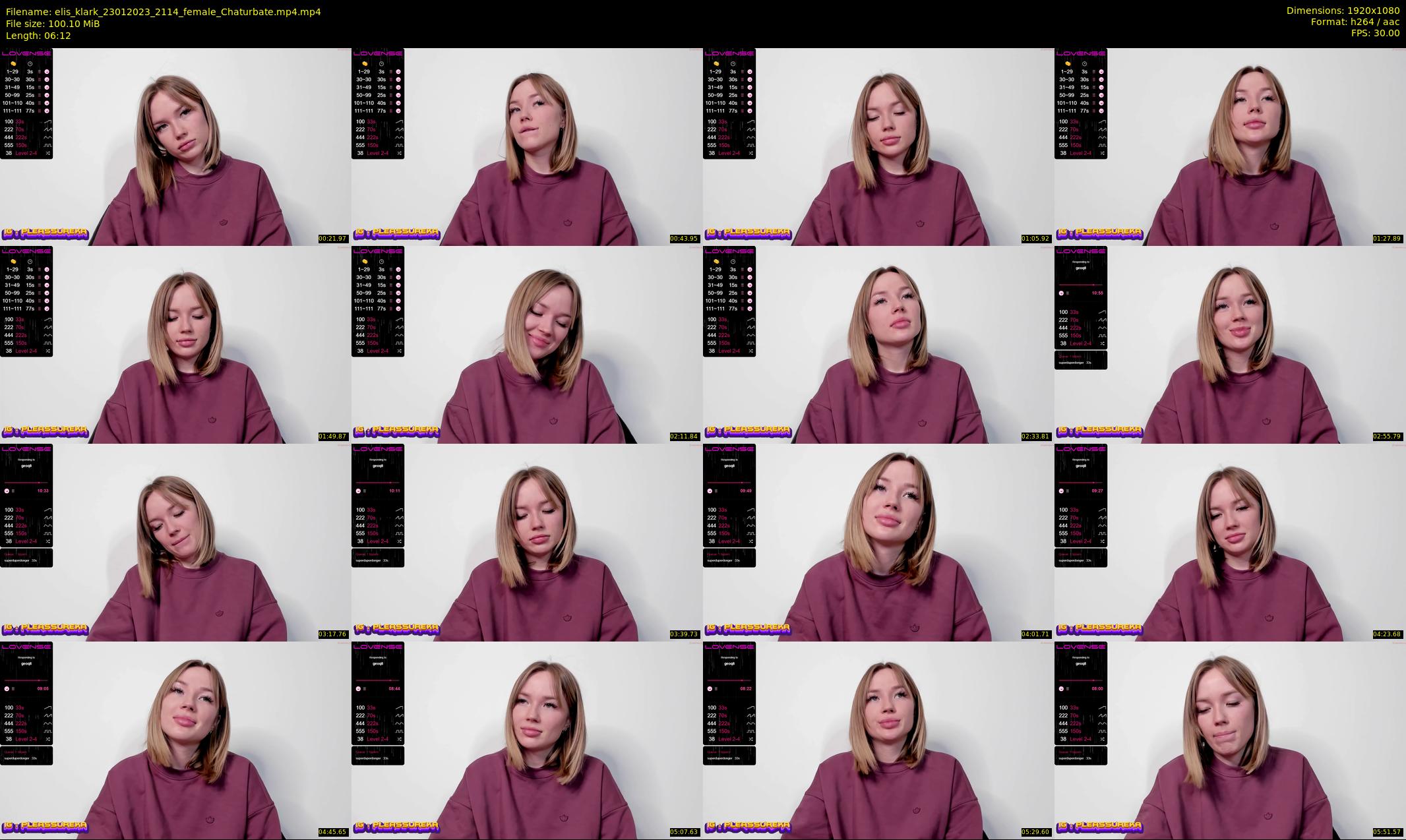 elis_klark — 7 minute Chaturbate female cam show recording, 1080p, Jan 23, 2023