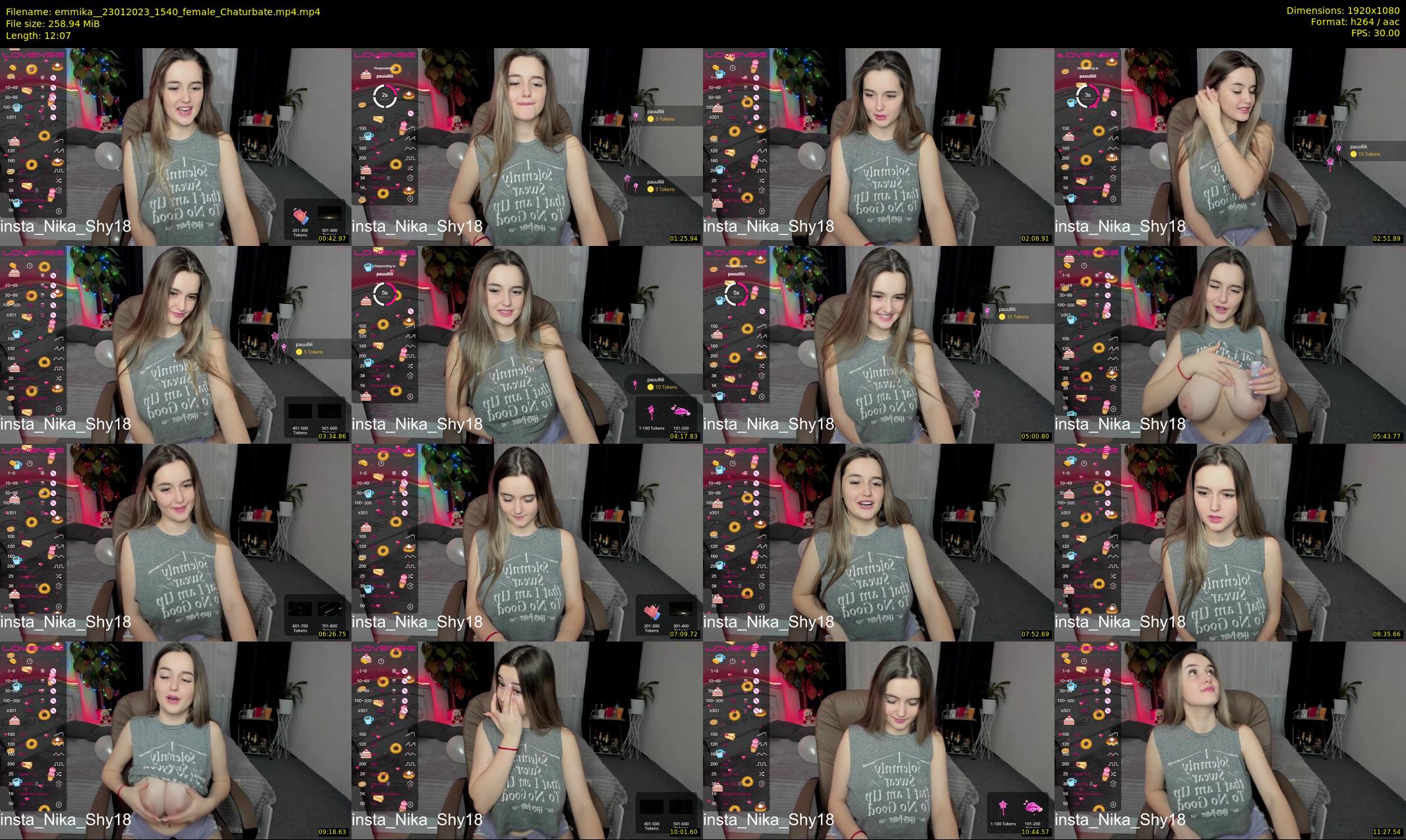 emmika_ — 13 minute Chaturbate female cam show recording, 1080p, Jan 23, 2023