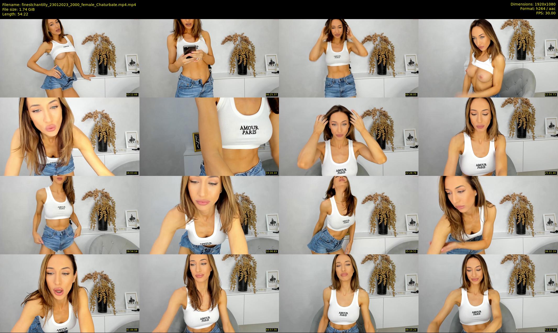 finestchantilly — 55 minute Chaturbate female cam show recording, 1080p, Jan 23, 2023
