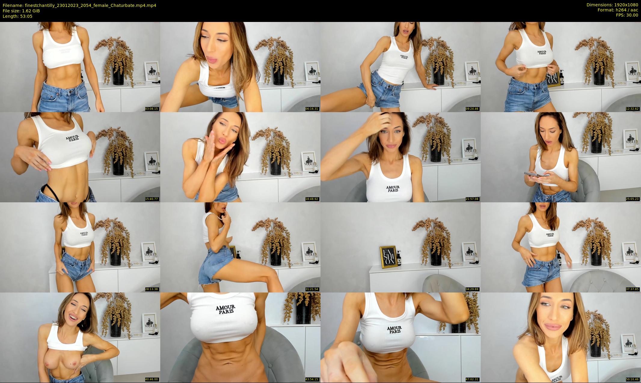 finestchantilly — 54 minute Chaturbate female cam show recording, 1080p, Jan 23, 2023