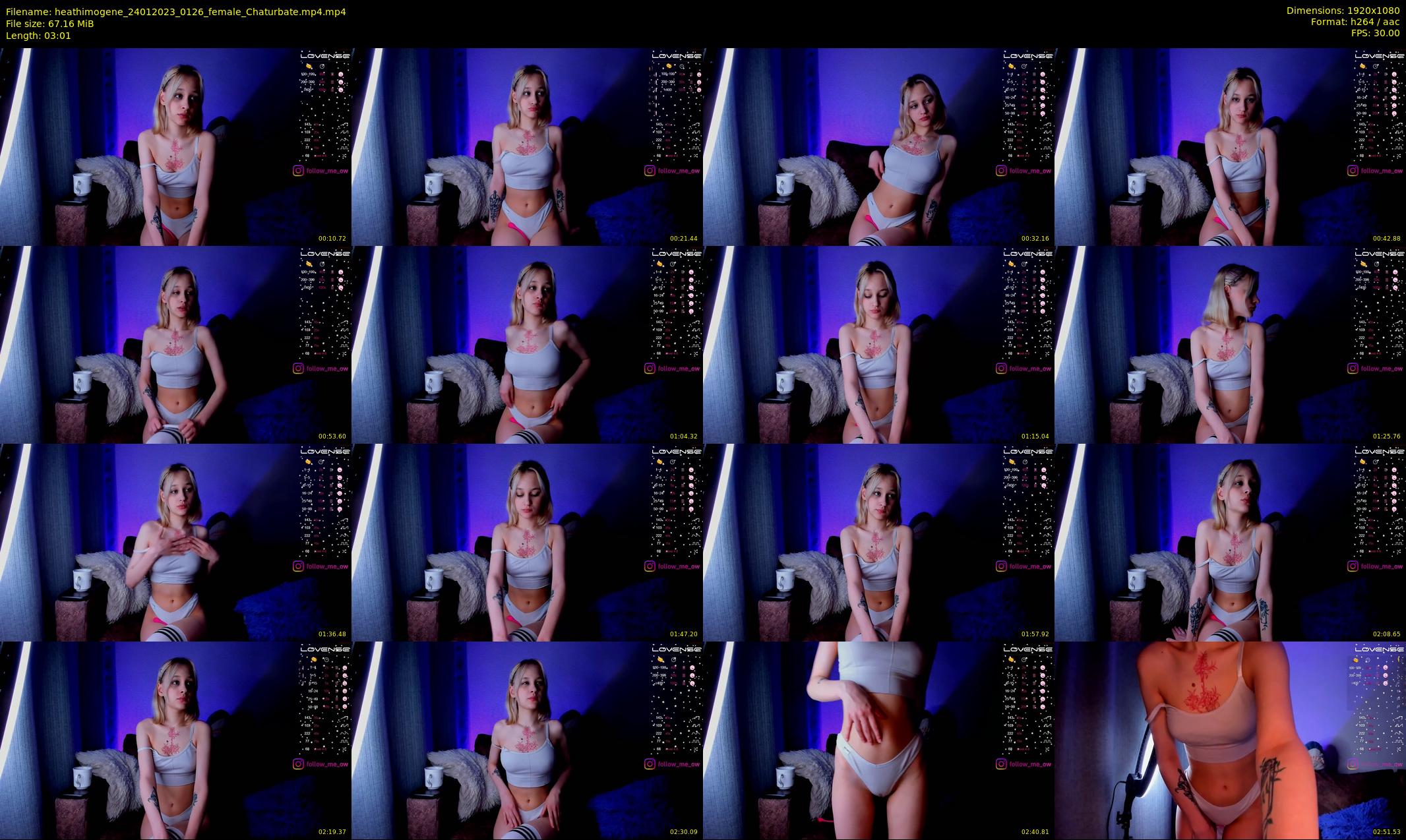 heathimogene — 4 minute Chaturbate female cam show recording, 1080p, Jan 24, 2023