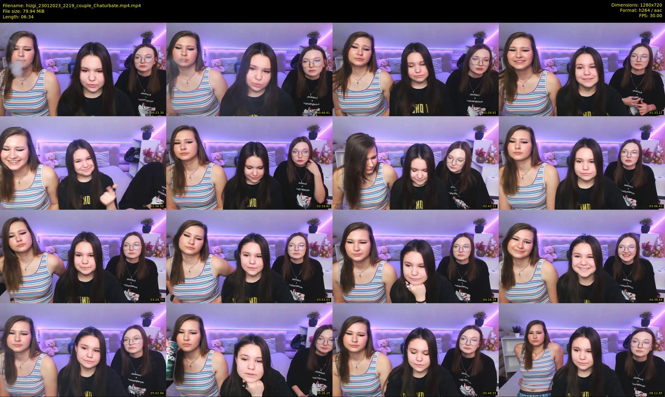 hizgi — 7 minute Chaturbate couple cam show recording, 720p, Jan 23, 2023