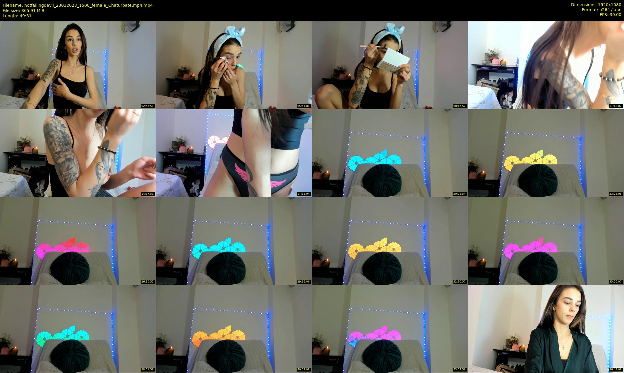 hotfallingdevil — 50 minute Chaturbate female cam show recording, 1080p, Jan 23, 2023